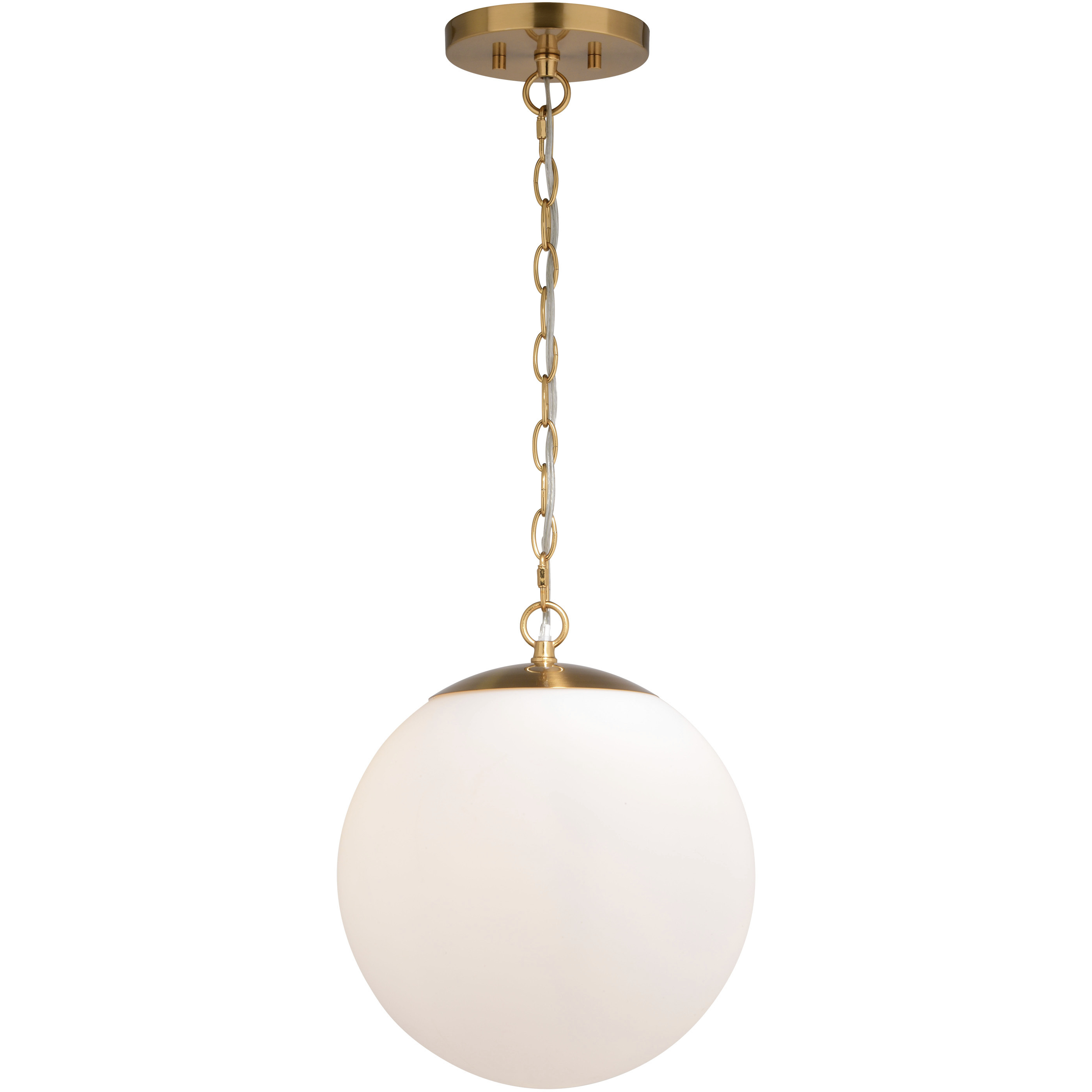 Linden LED 12 inch Muted Brass Pendant Ceiling Light