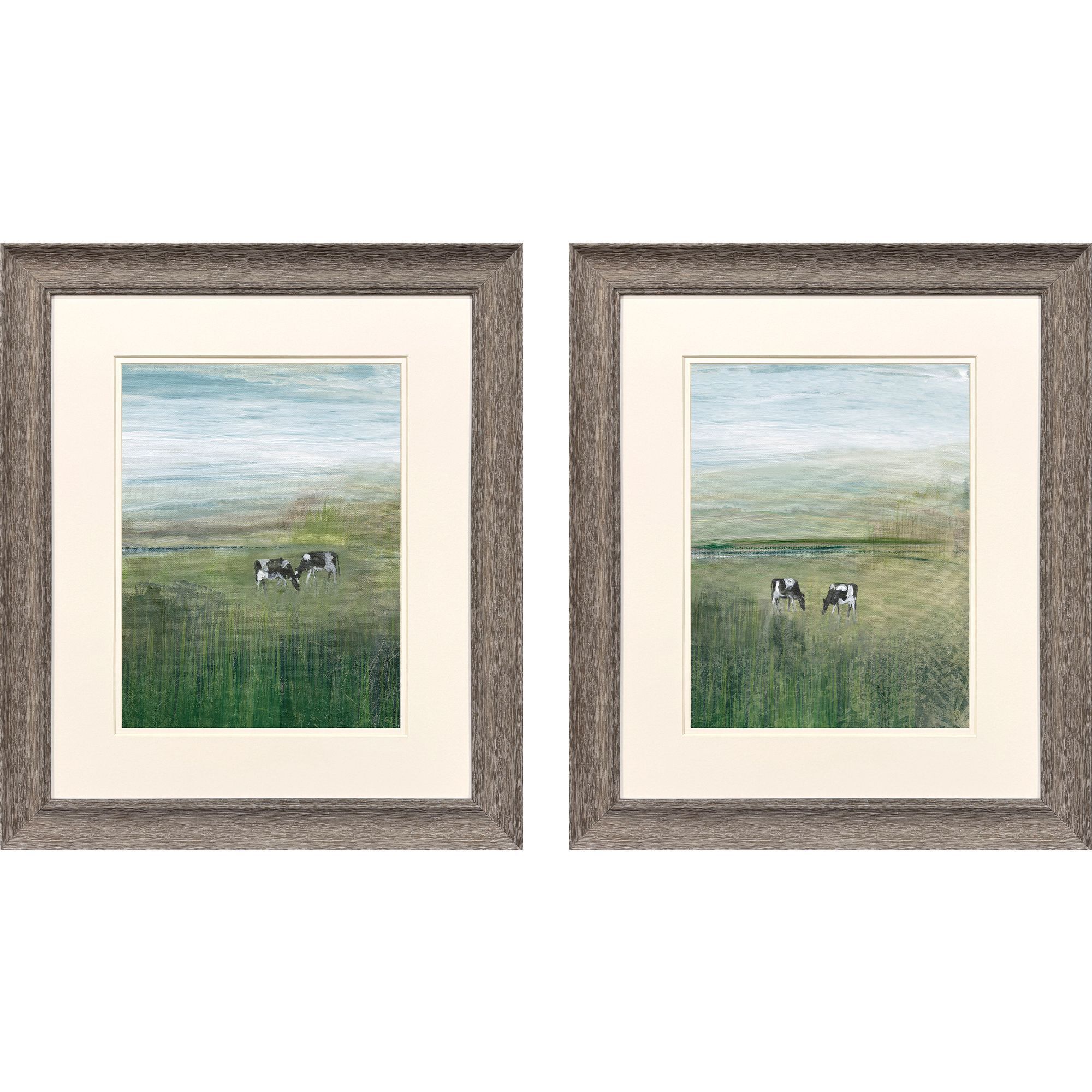 Propac Green and Pink and Blue and White Framed Art, Propac
