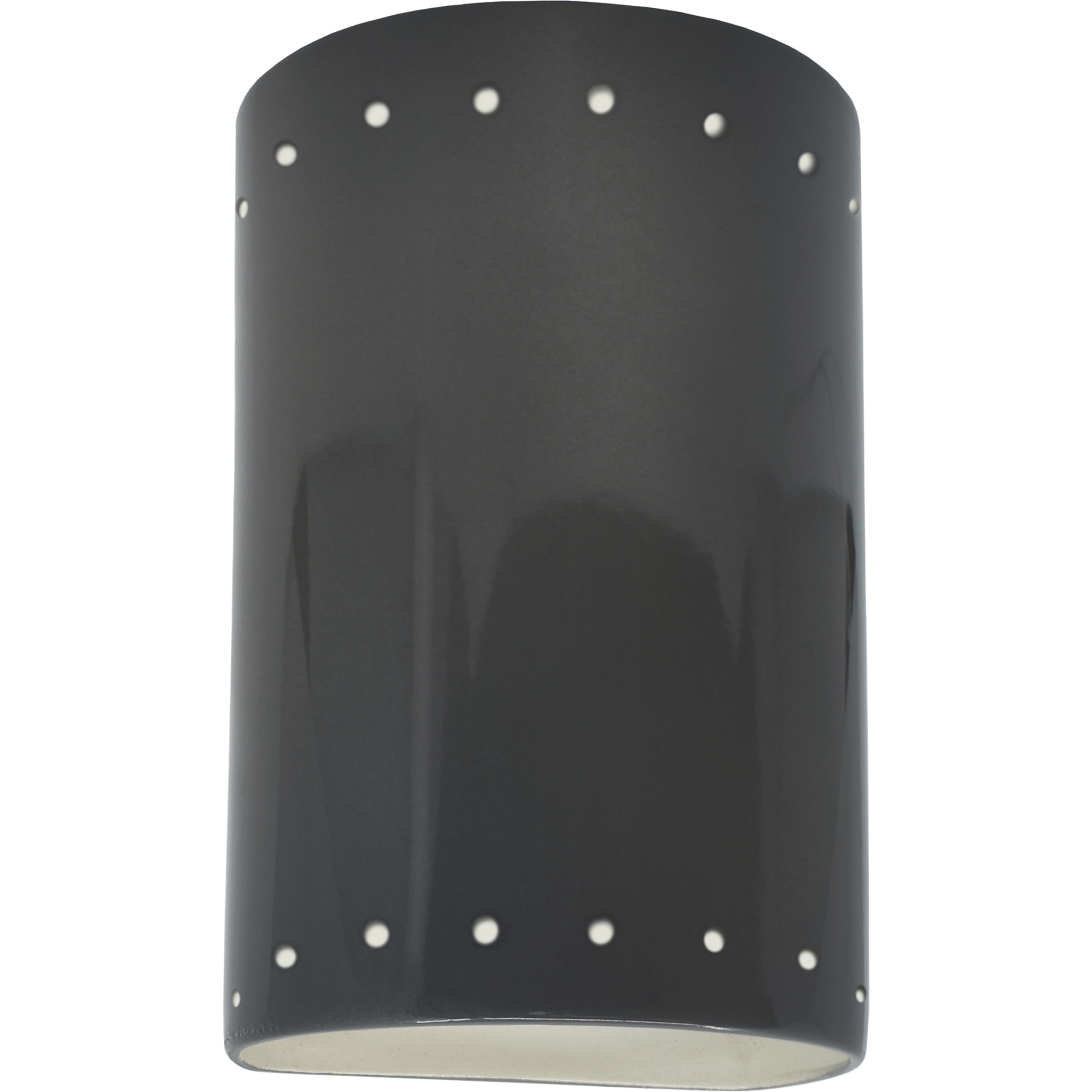 Ambiance Collection LED 9.5 inch Gloss Grey Outdoor Wall Sconce