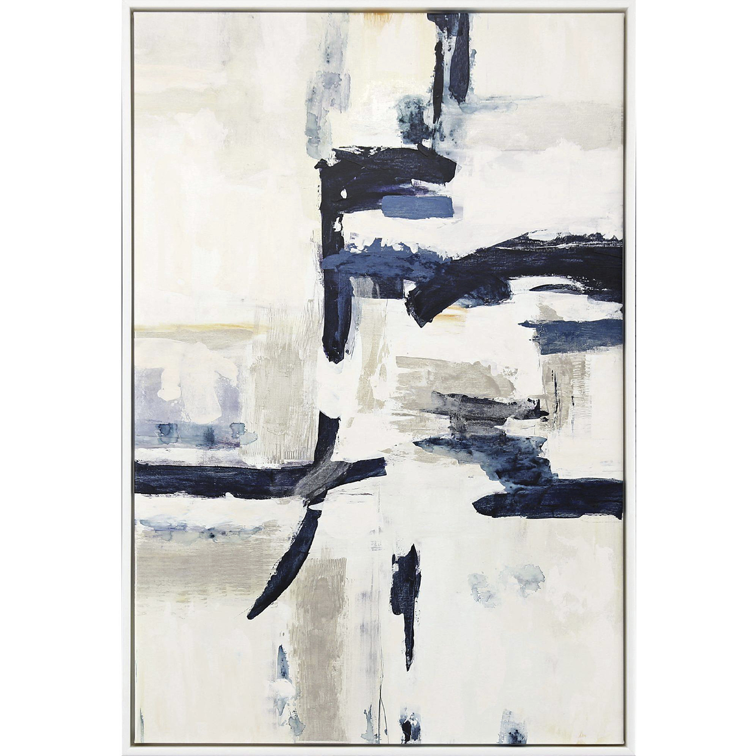 Take It Easy Blue and White and Yellow Canvas, The Studio