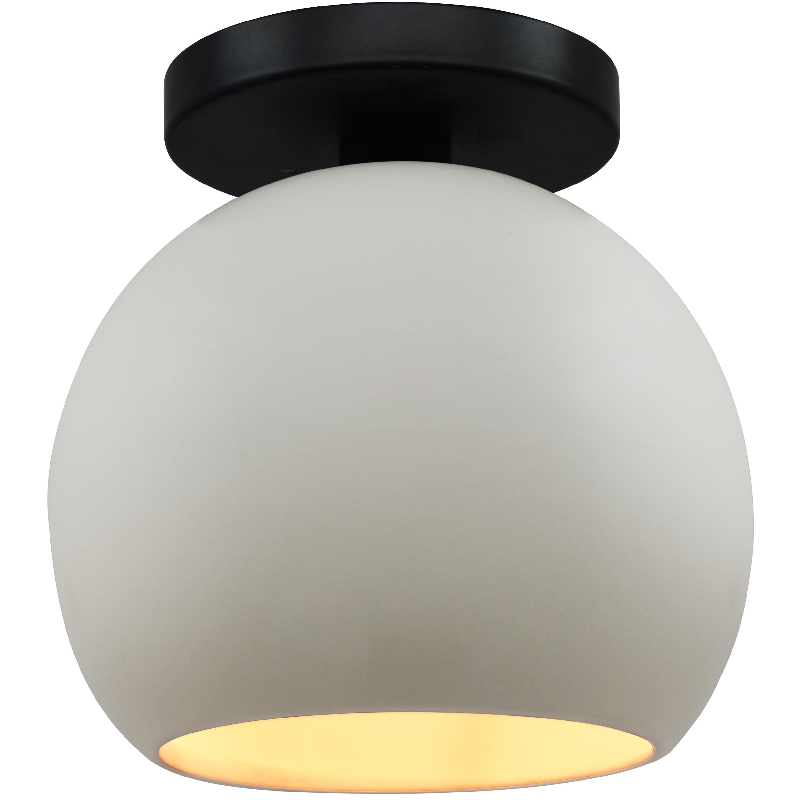 Radiance LED 10 inch Matte White and Champagne Gold and Matte Black Semi Flush Ceiling Light