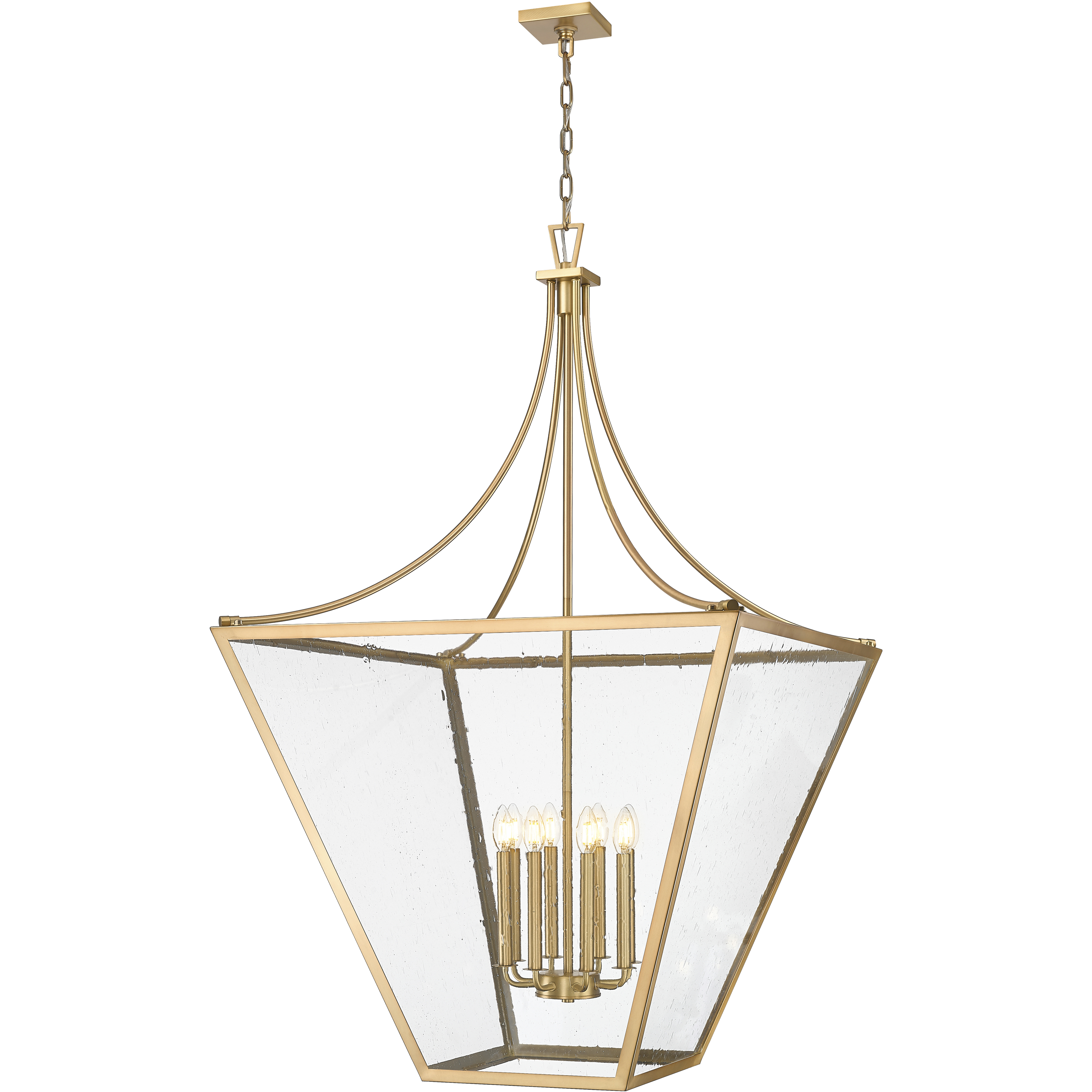Montalcino 8 Light 32 inch Rubbed Brass Chandelier Ceiling Light