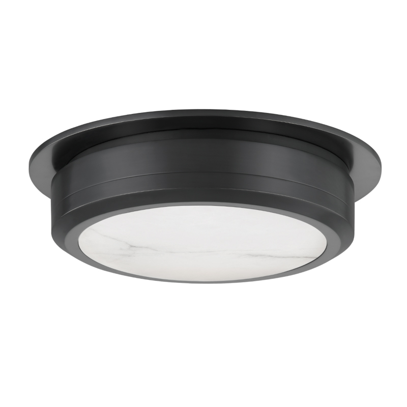 Greenport LED 14 inch Old Bronze Flush Mount Ceiling Light