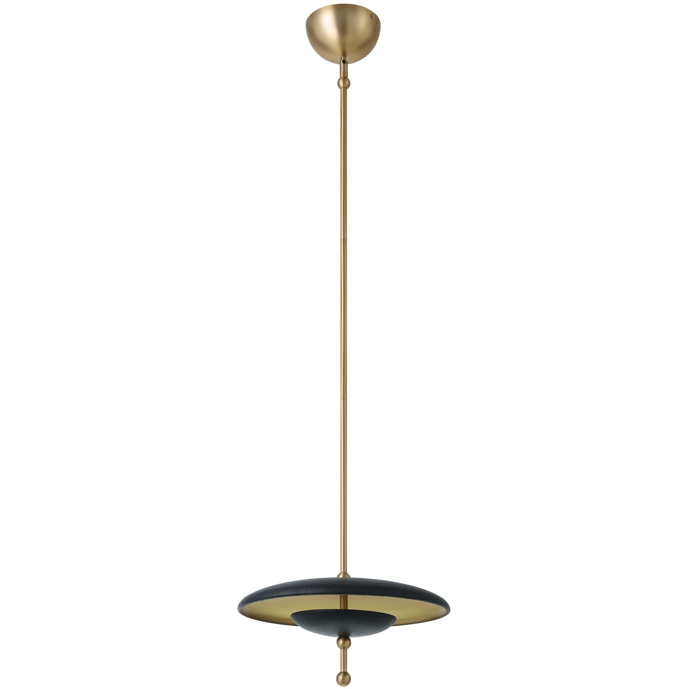 Sinclair LED 14 inch Champagne Gold Convertible Pendant Ceiling Light