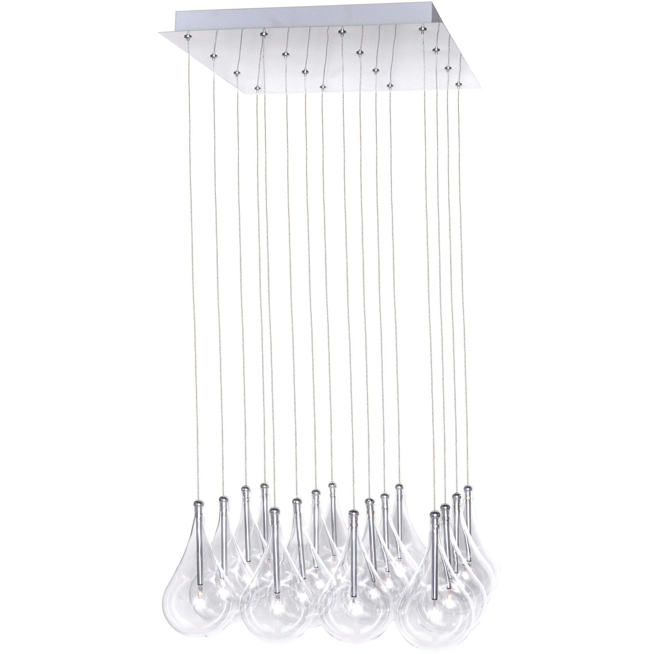 Albion 16 Light 19 inch Polished Chrome Multi-Light Pendant Ceiling Light