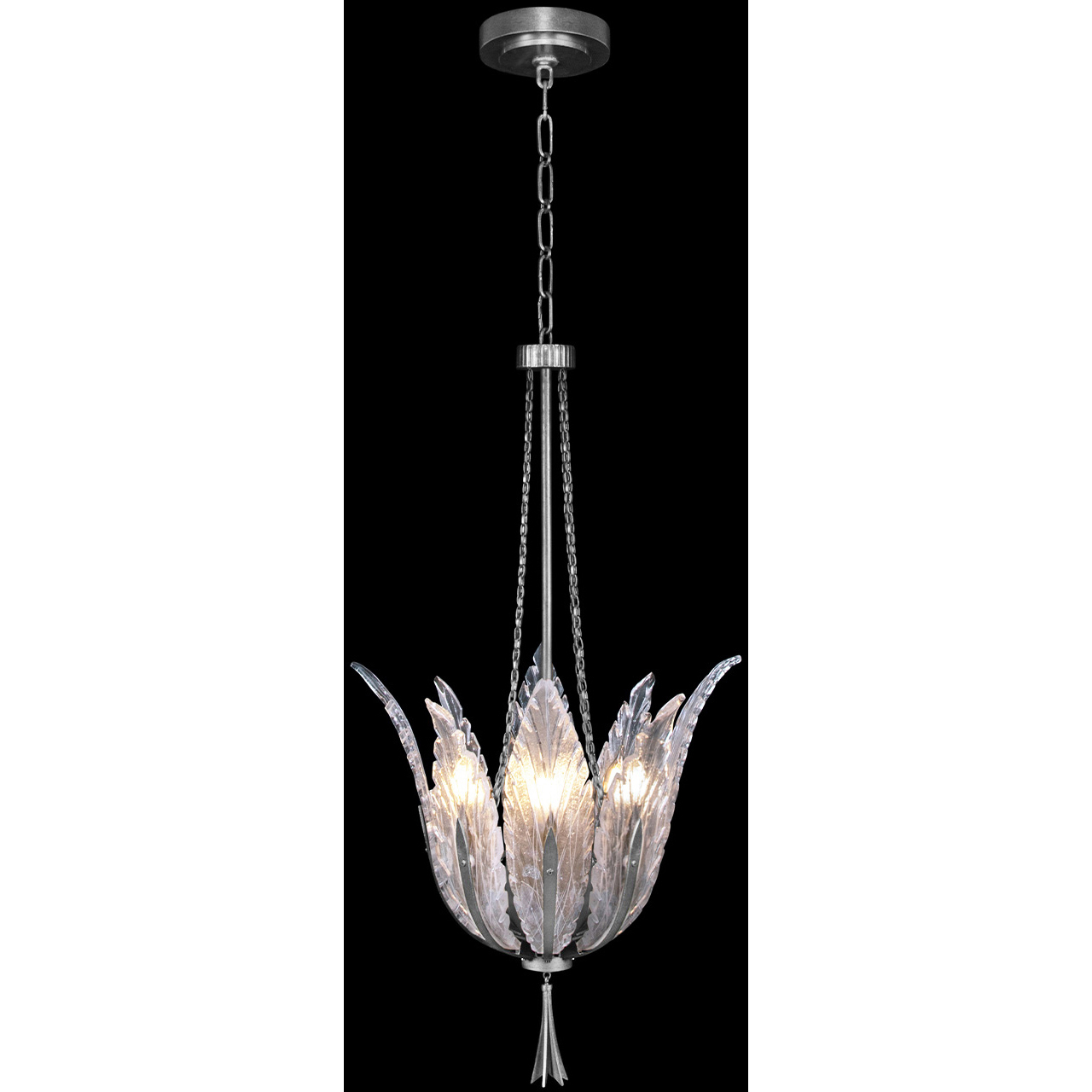 Plume 4 Light 17.5 inch Silver Pendant Ceiling Light
