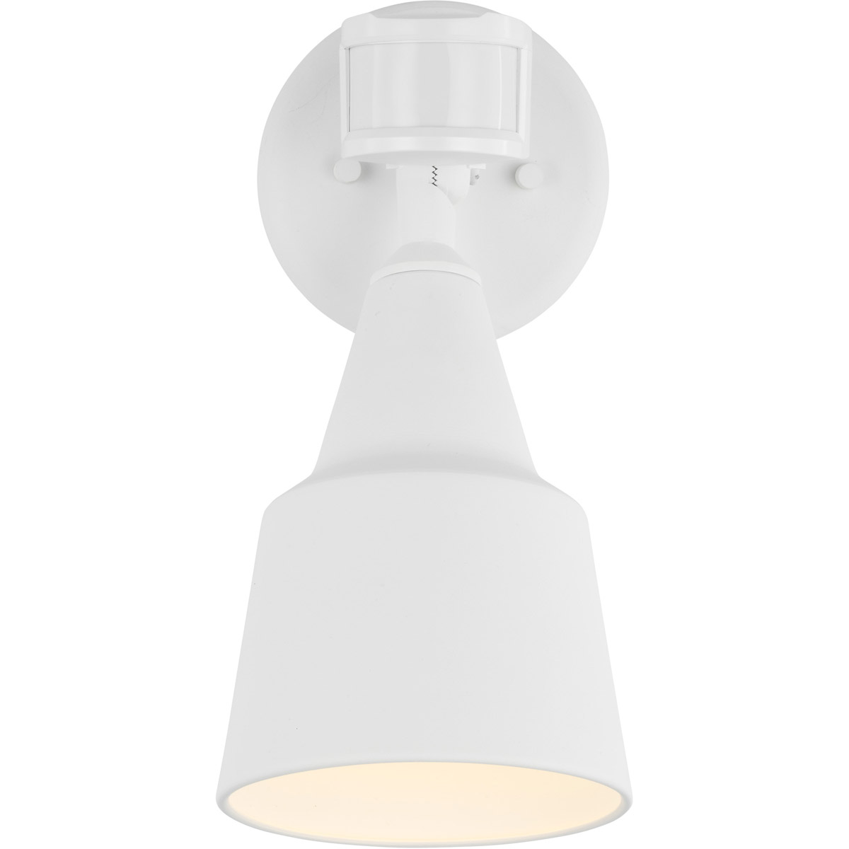 Flood Light 1 Light 12.25 inch White Outdoor Flood Light, with Photo and Motion Sensor