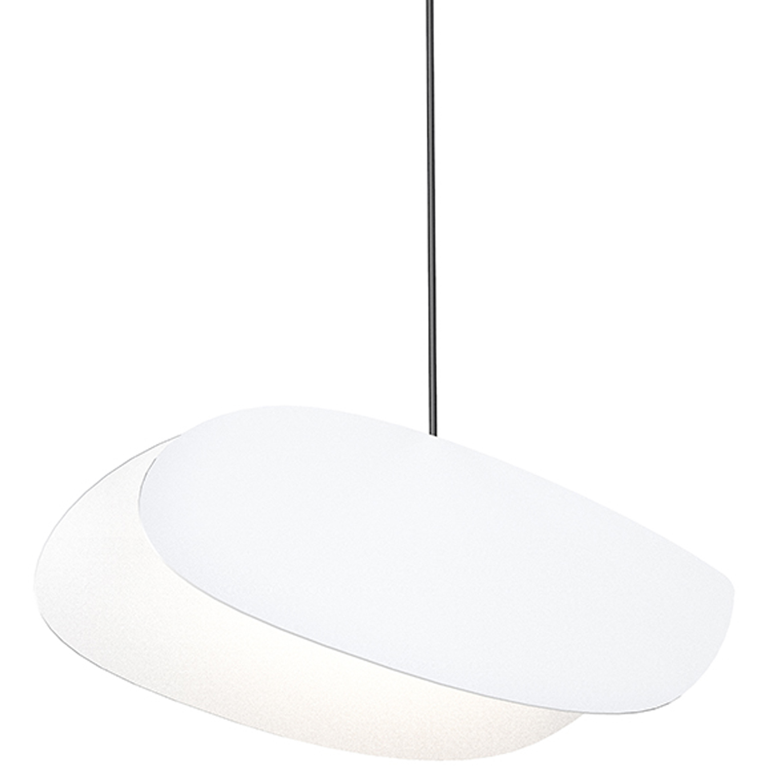 Papillons LED 12.5 inch Satin Black Pendant Ceiling Light in Satin Red