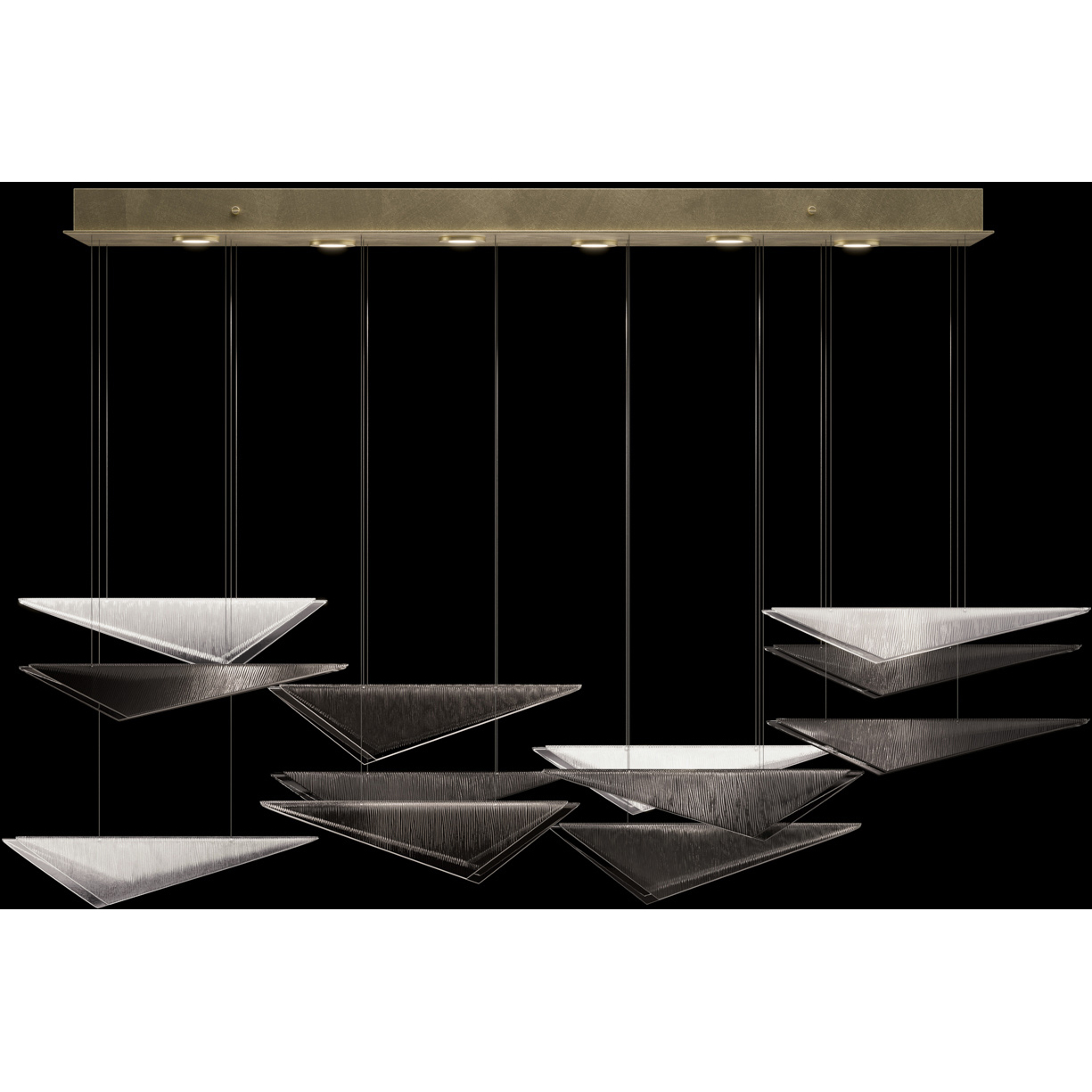 Volo 6 Light 58 inch Gold Pendant Ceiling Light