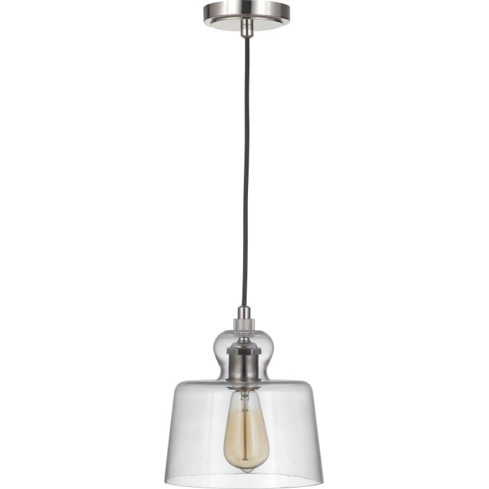 Gallery State House 1 Light 8.63 inch Polished Nickel Mini Pendant Ceiling Light