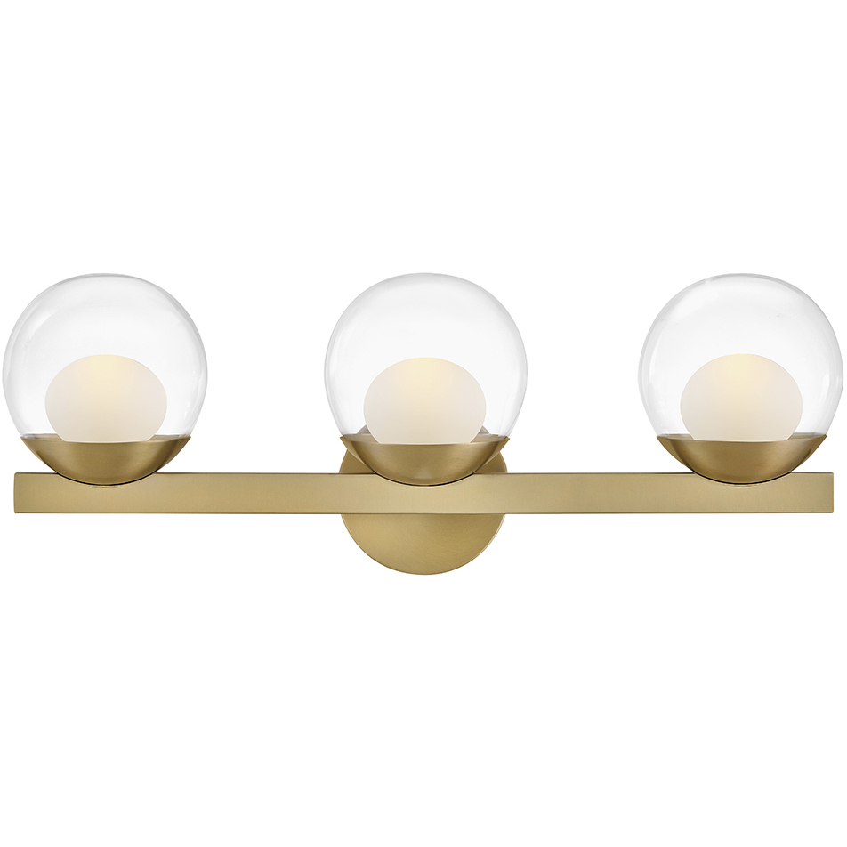Sunni LED 24 inch Lacquered Brass Vanity Light Wall Light, Medium