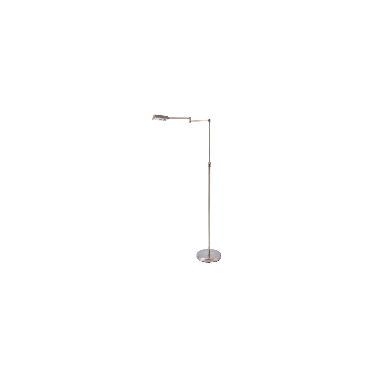 Pharma Collection 55 inch 10 watt Antique Brass Floor Lamp Portable Light