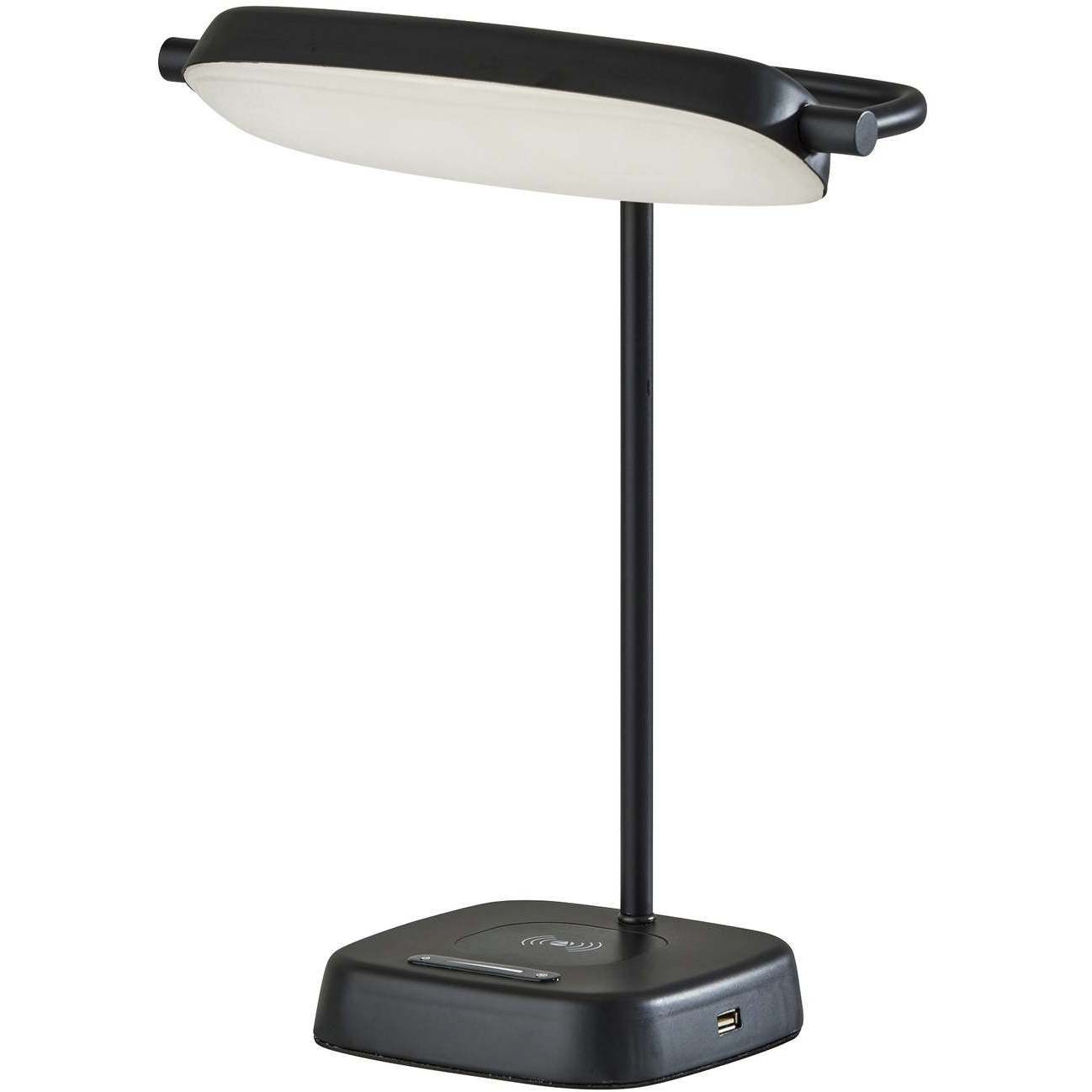 Radley 14 inch 8.00 watt Black Desk Lamp Portable Light, AdessoCharge