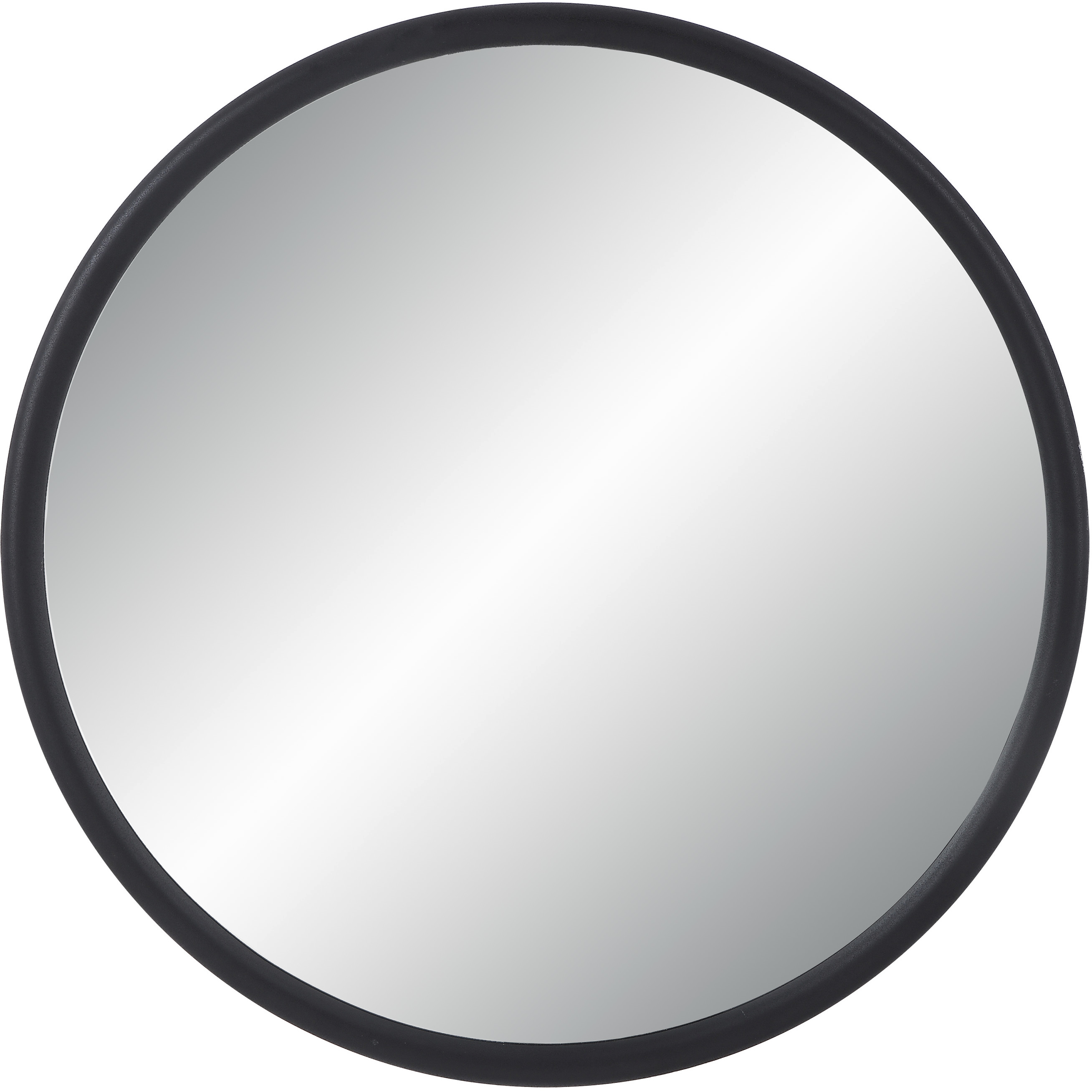 Namur 36 X 36 inch Matte Black Wall Mirror
