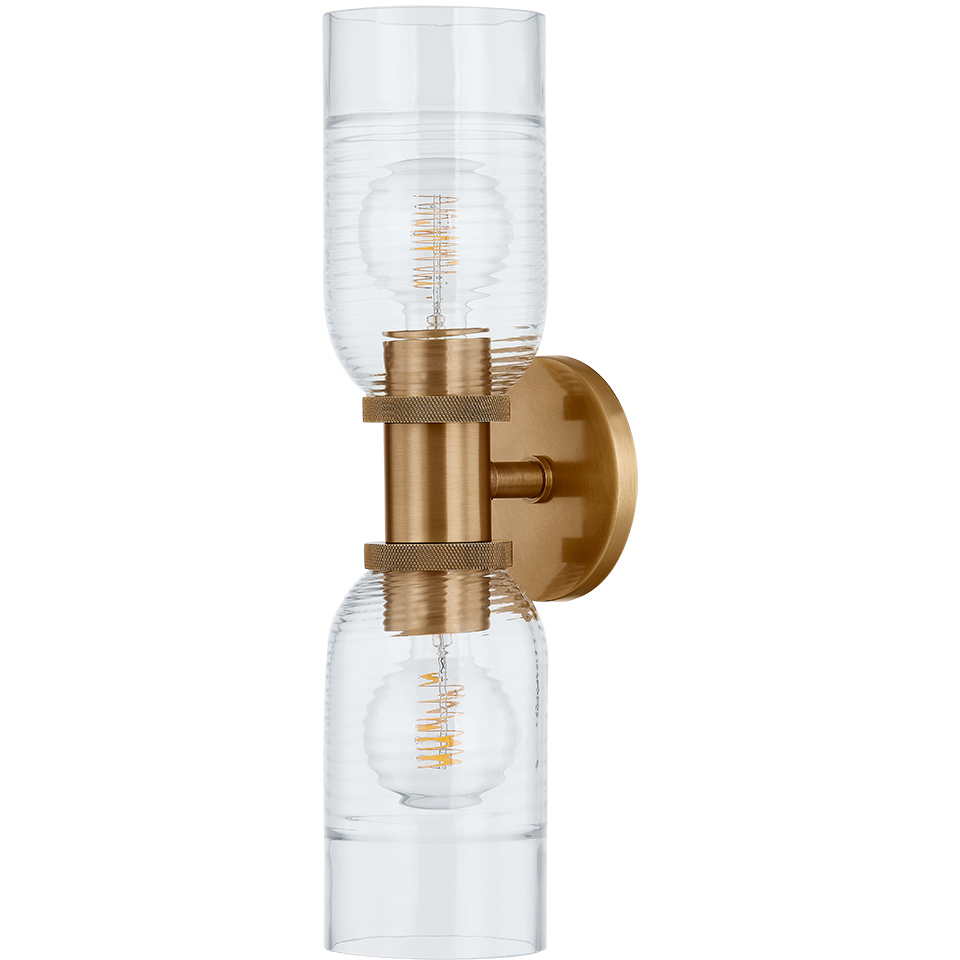 Redding 2 Light 5 inch Patina Brass Wall Sconce Wall Light