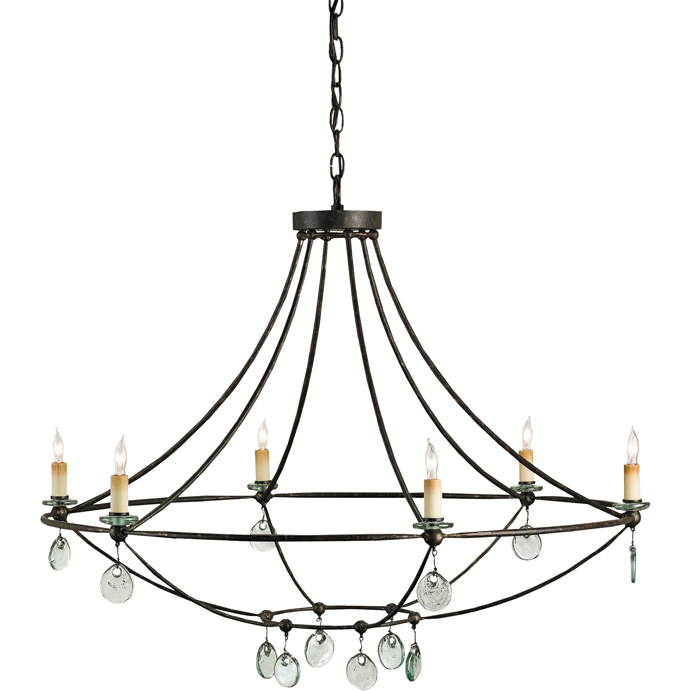 Novella 6 Light 35 inch Mayfair Chandelier Ceiling Light, Large
