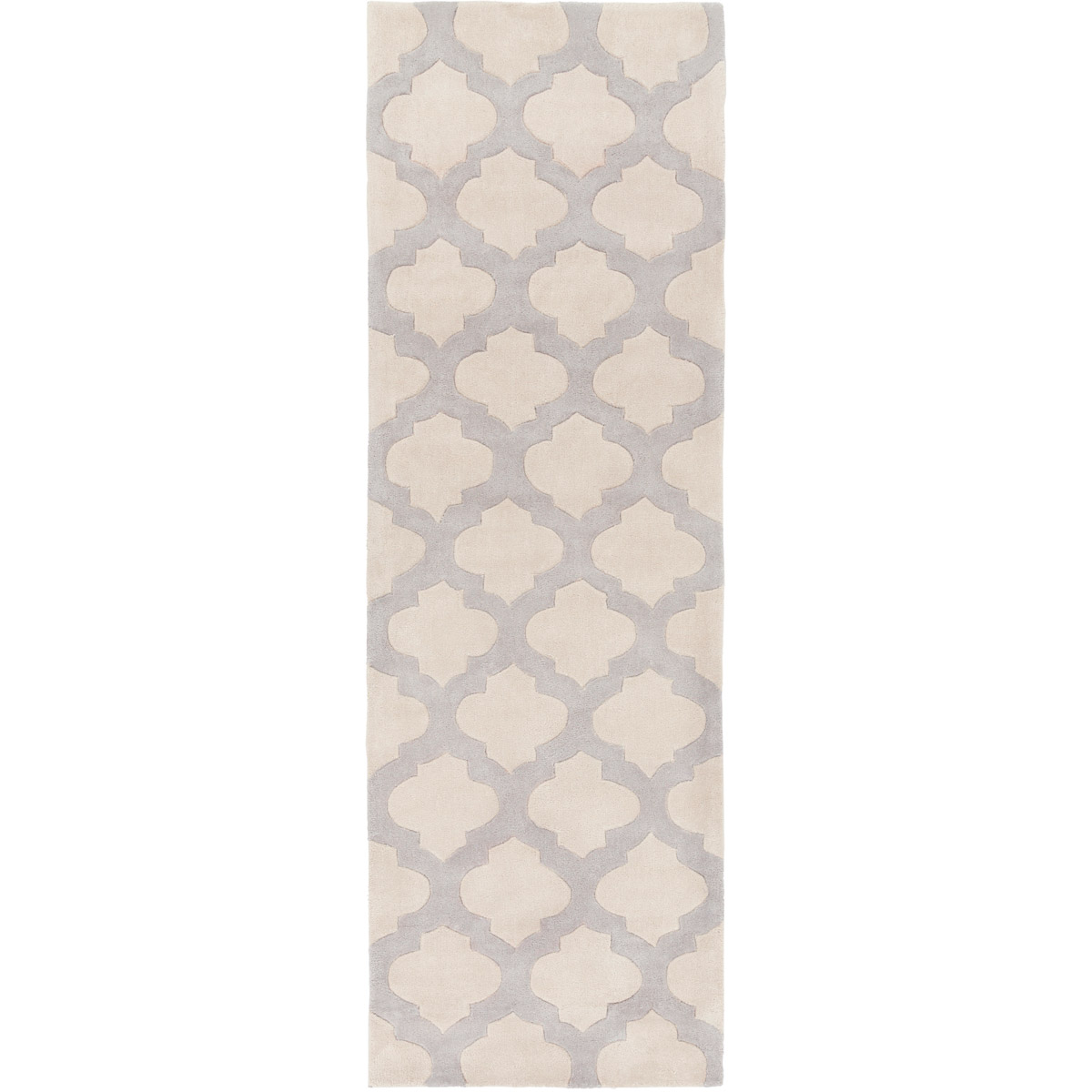 Cosmopolitan 96 X 30 inch Neutral and Gray Runner, Polyester