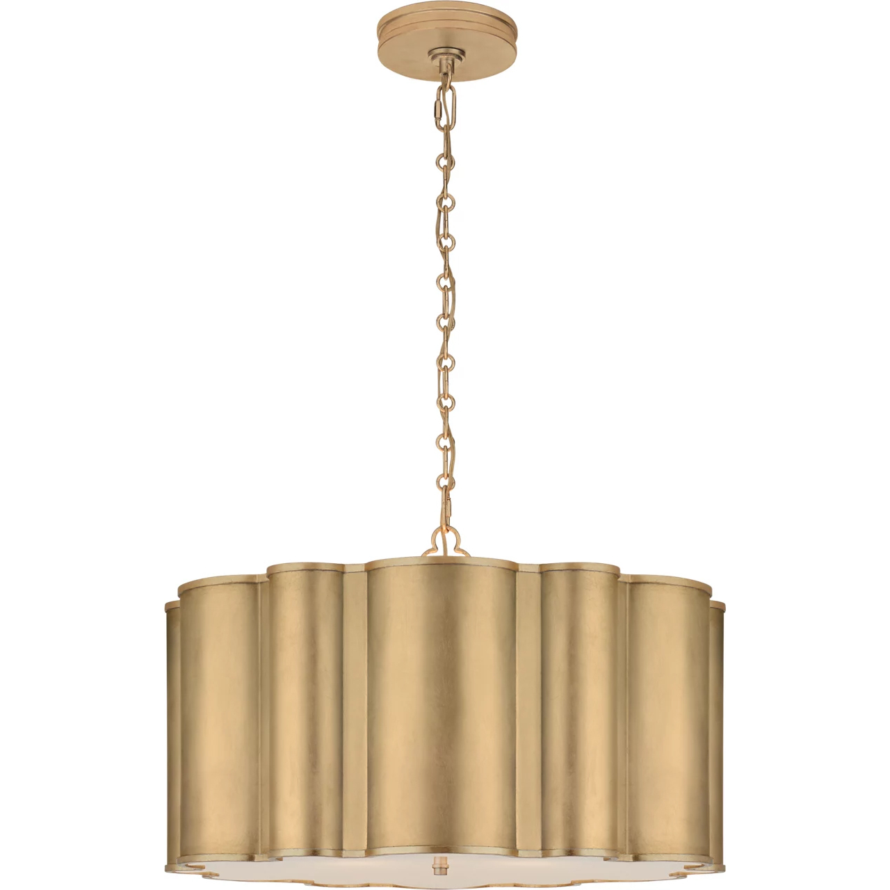 Alexa Hampton Markos 4 Light 26 inch Gild Hanging Shade Ceiling Light, Large