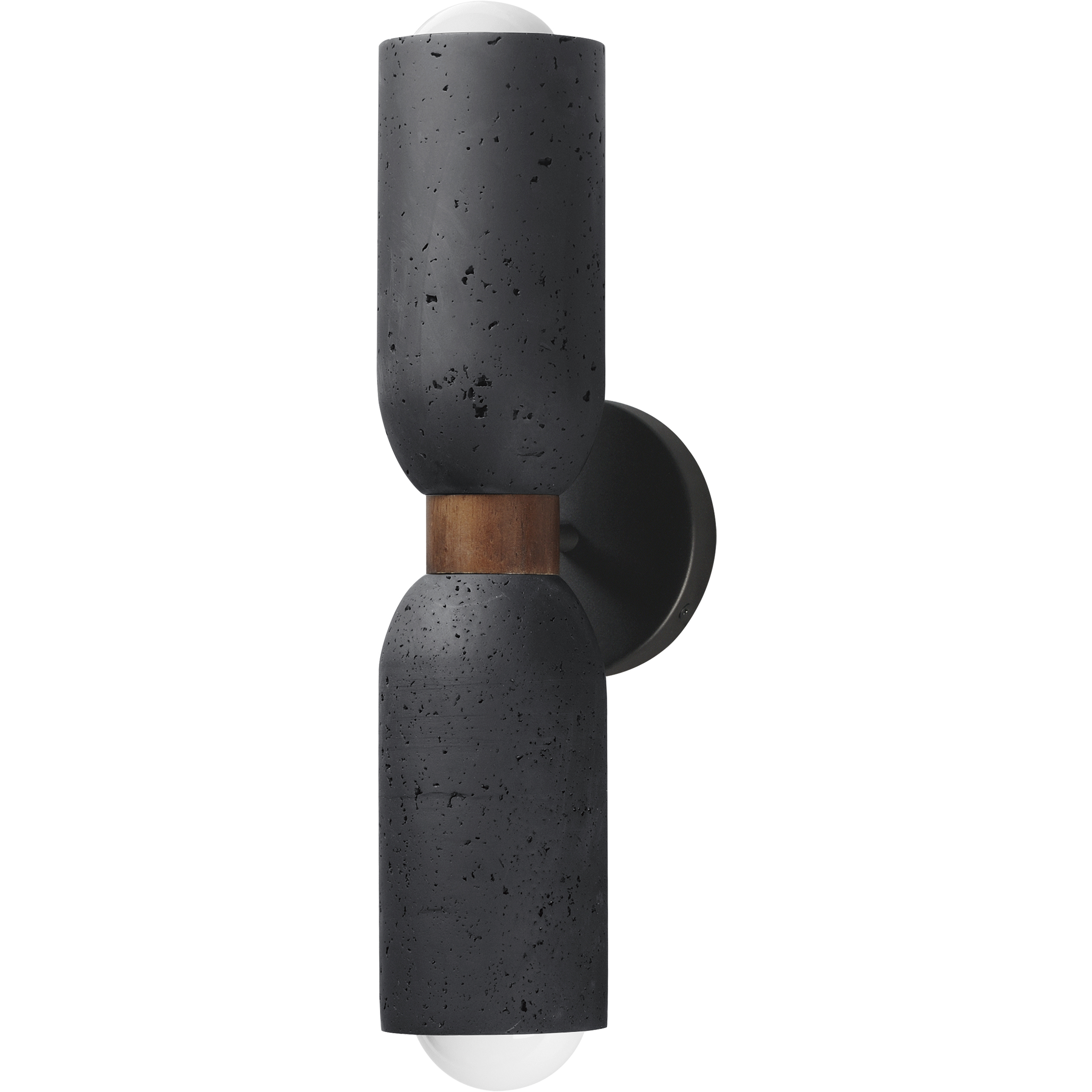Pompeii 2 Light 5 inch Lava and Black Wall Sconce Wall Light