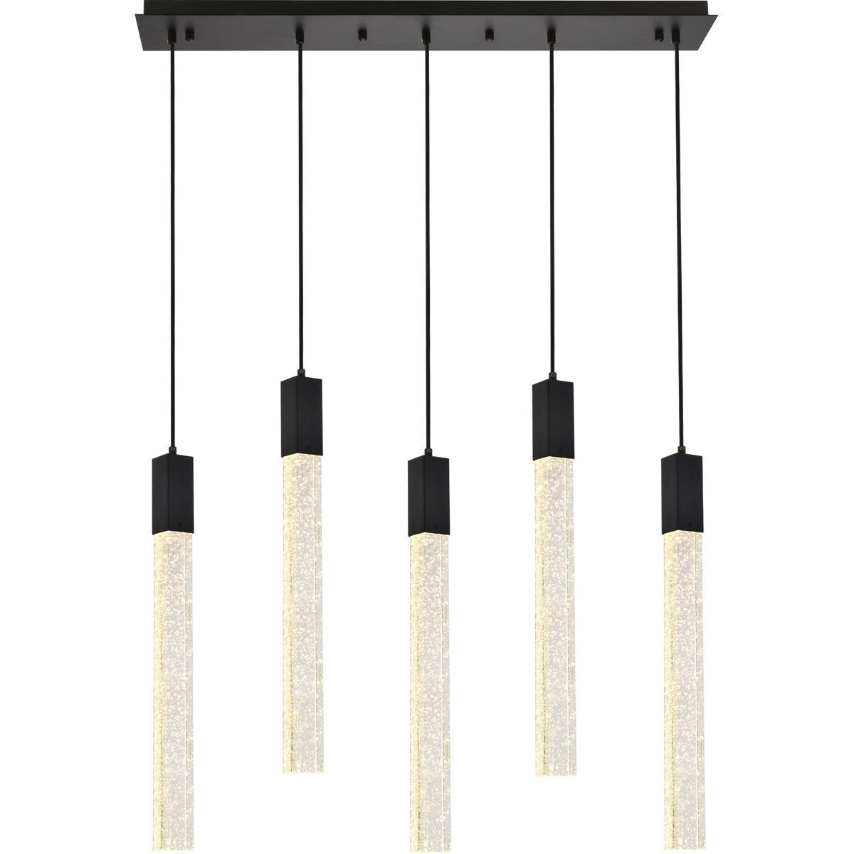 Weston 5 Light 36 inch Black Pendant Ceiling Light