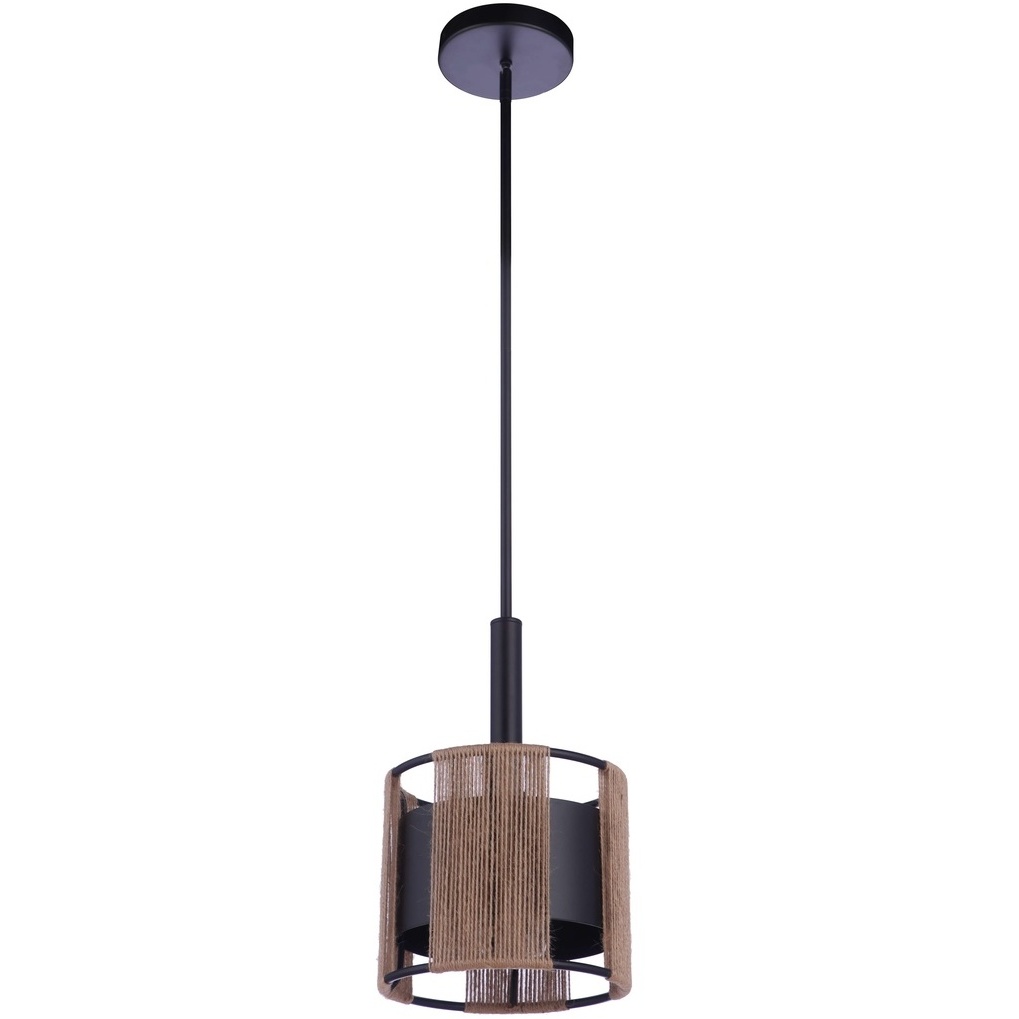 Kensey 1 Light 9.13 inch Flat Black Mini Pendant Ceiling Light