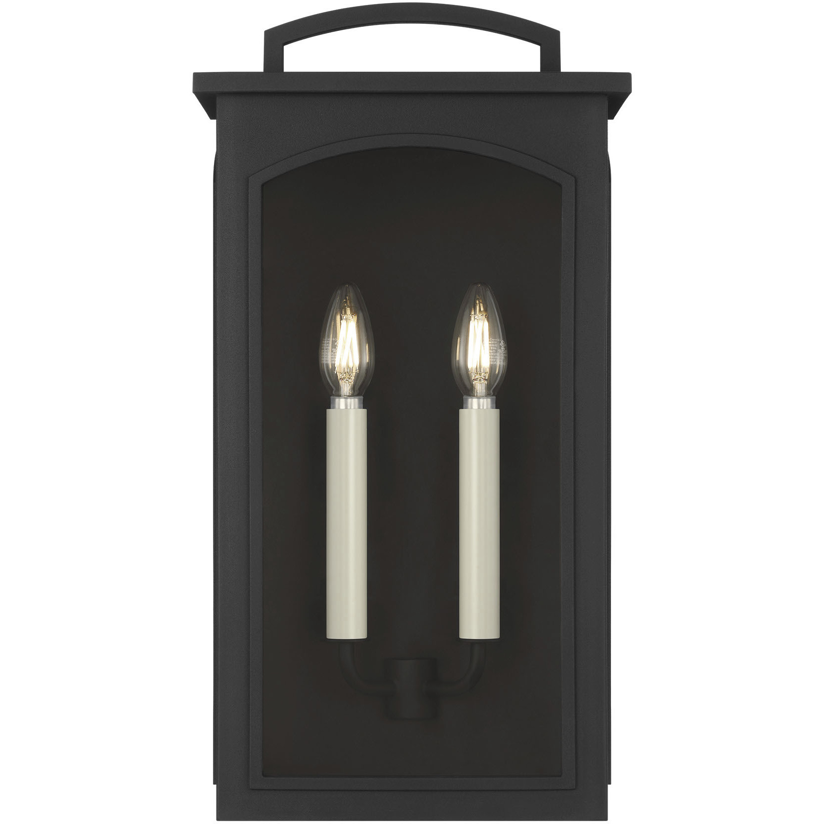C&M by Chapman & Myers Modesto 2 Light 19.25 inch Textured Black Outdoor Wall Lantern