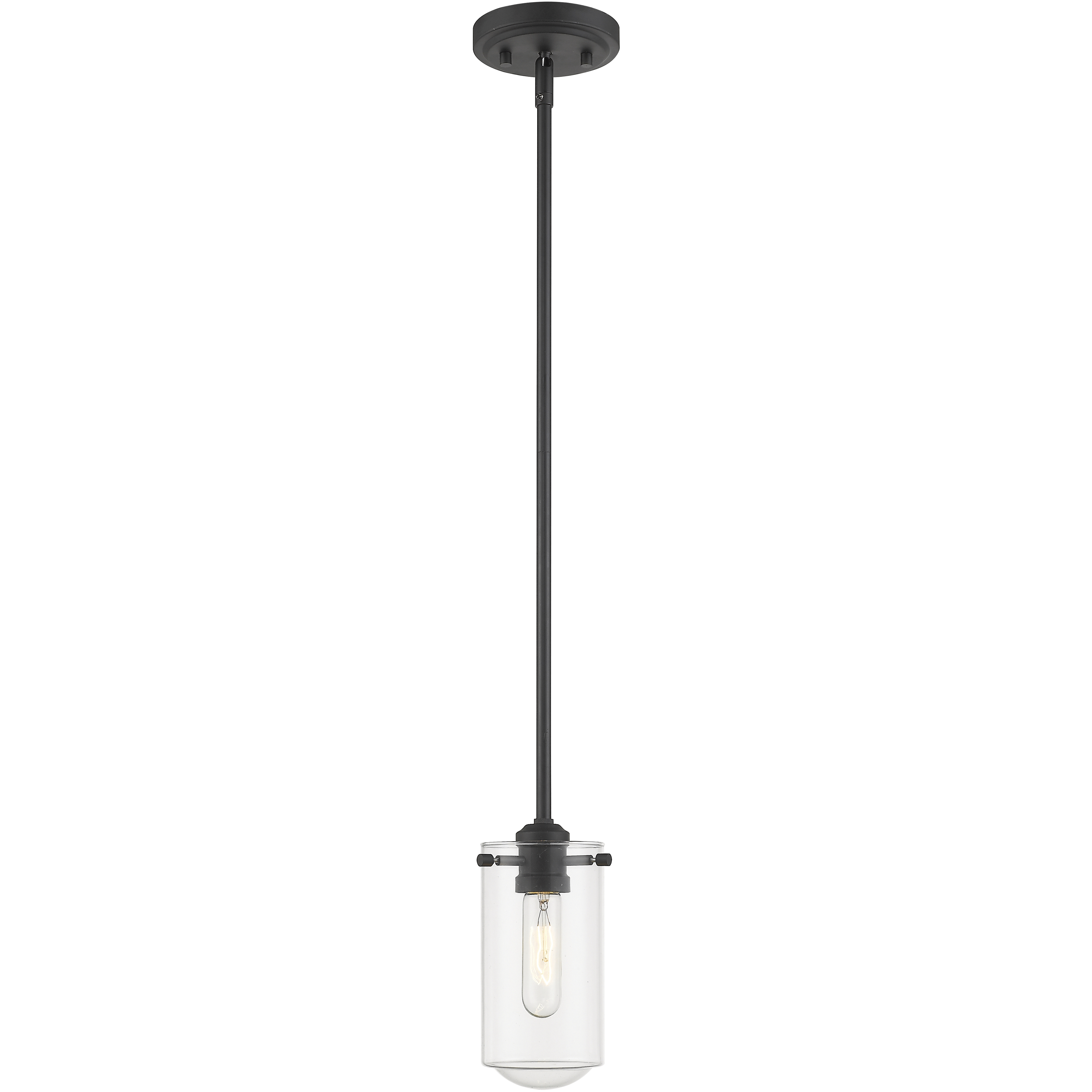 Delaney 1 Light 4 inch Matte Black Pendant Ceiling Light