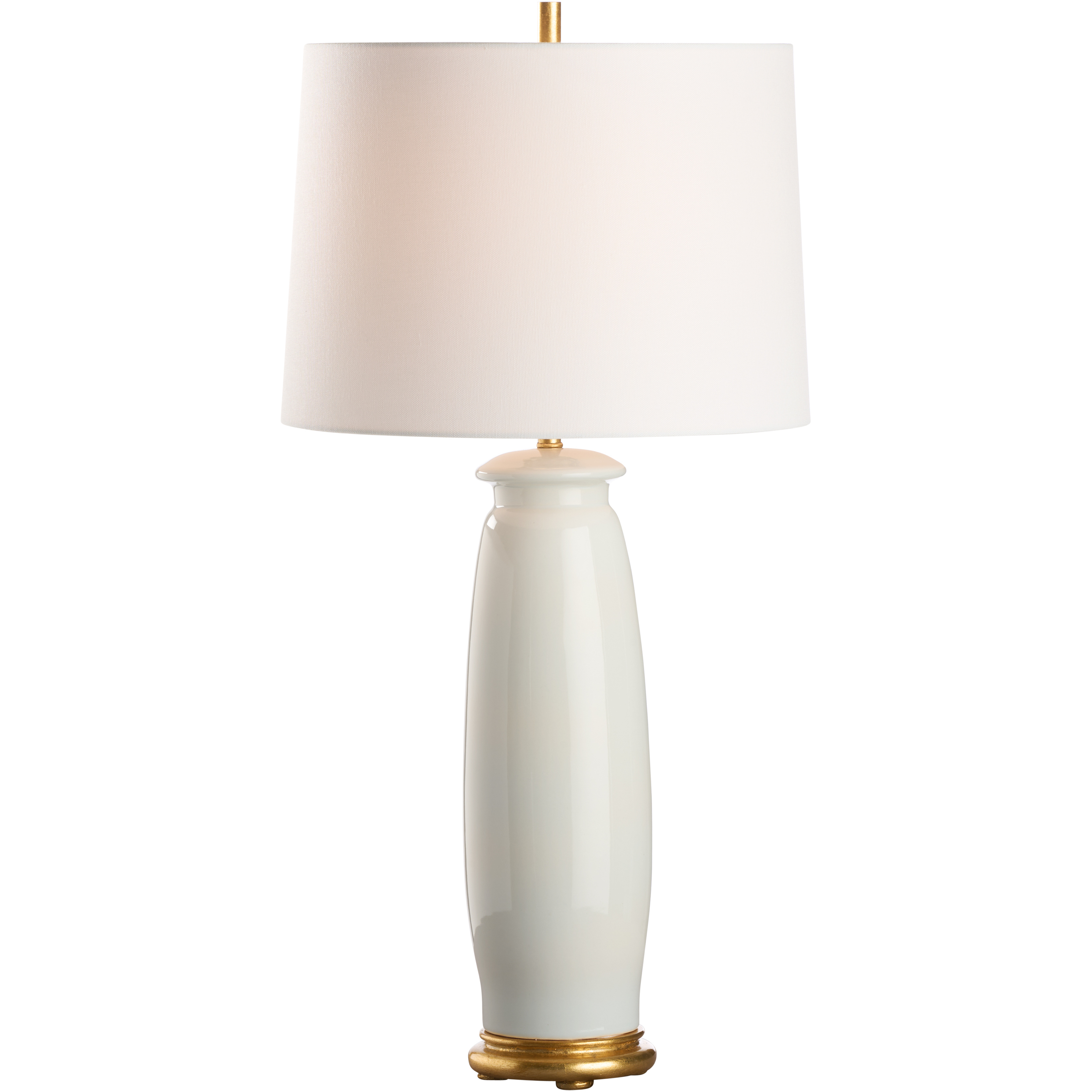 Melanie 21.5 inch 100.00 watt White/Cream and Gold Table Lamp Portable Light