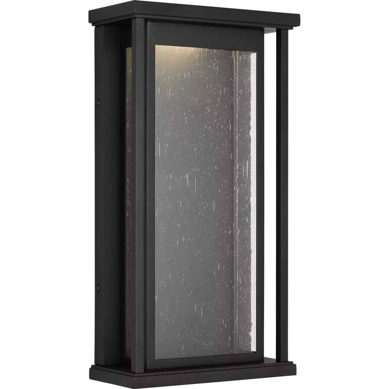Faywood LED 16 inch Textured Black Outdoor Wall Lantern, Medium