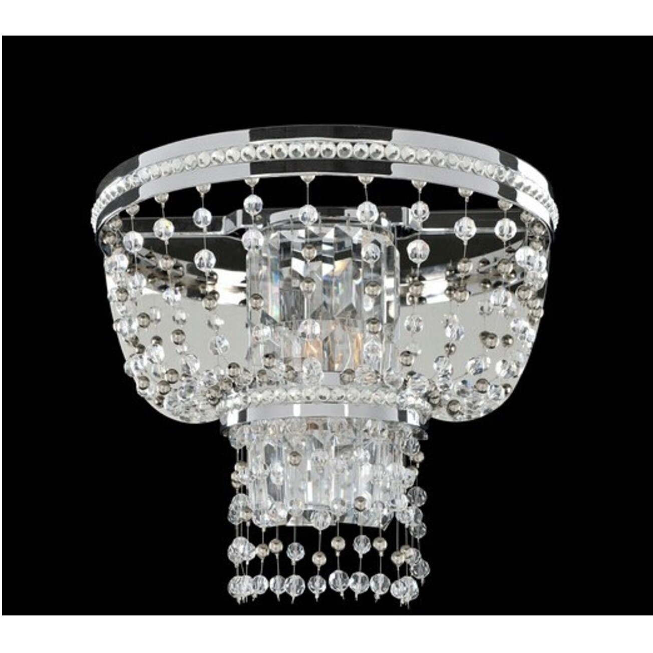 Capri 2 Light 13 inch Chrome Wall Sconce Wall Light