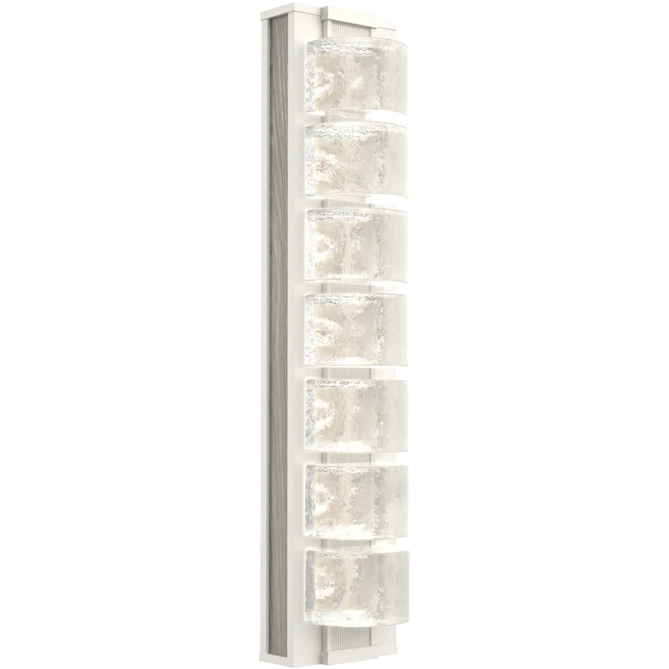 Tessera LED 5.1 inch Salt White with Ash Sconce Wall Light