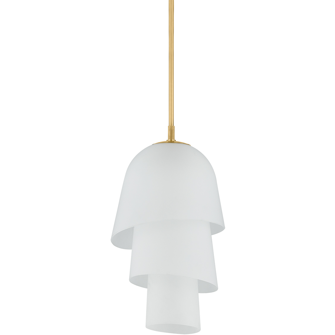 Hela 1 Light 18 inch Vintage Brass Pendant Ceiling Light