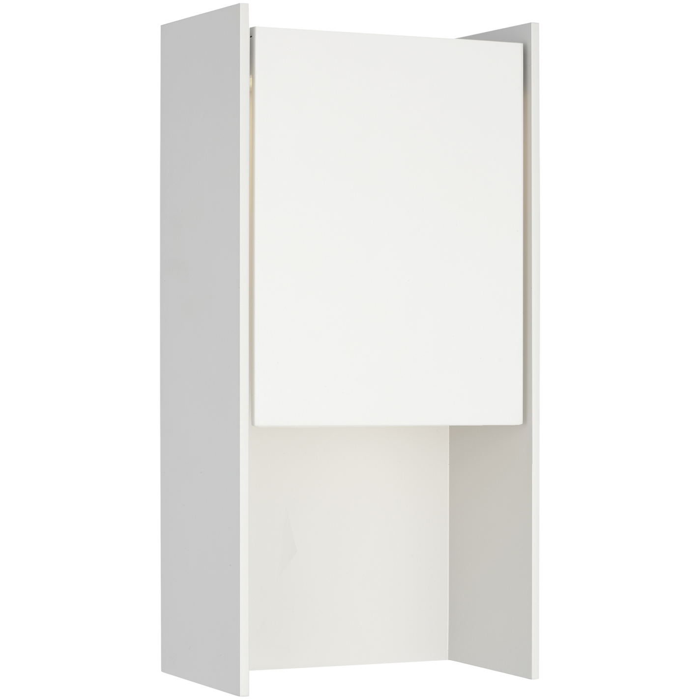Barbara Barry Align LED 15.5 inch Plaster White Outdoor Shielded Wall Light