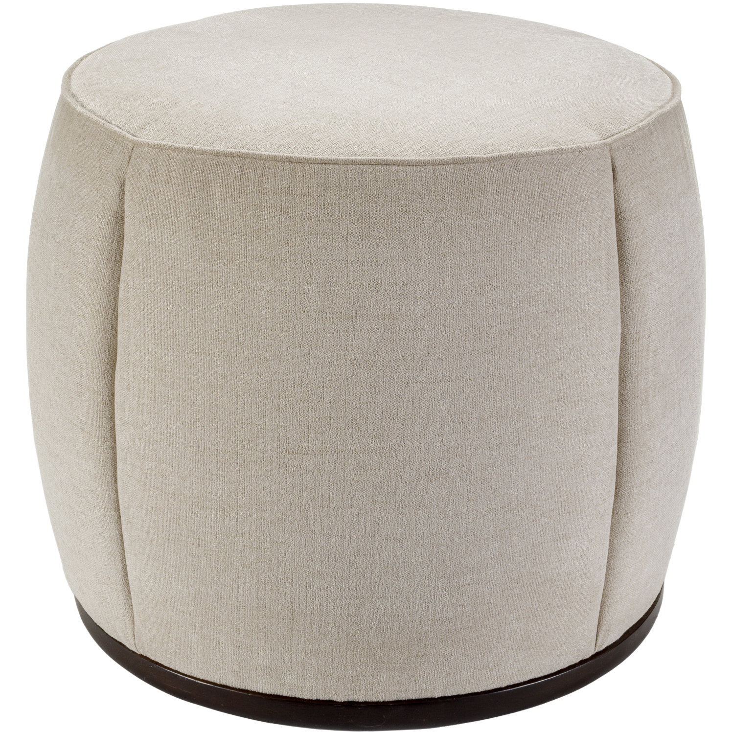 Lanza 21 inch Upholstery: Light Beige; Base: Dark Brown Ottoman