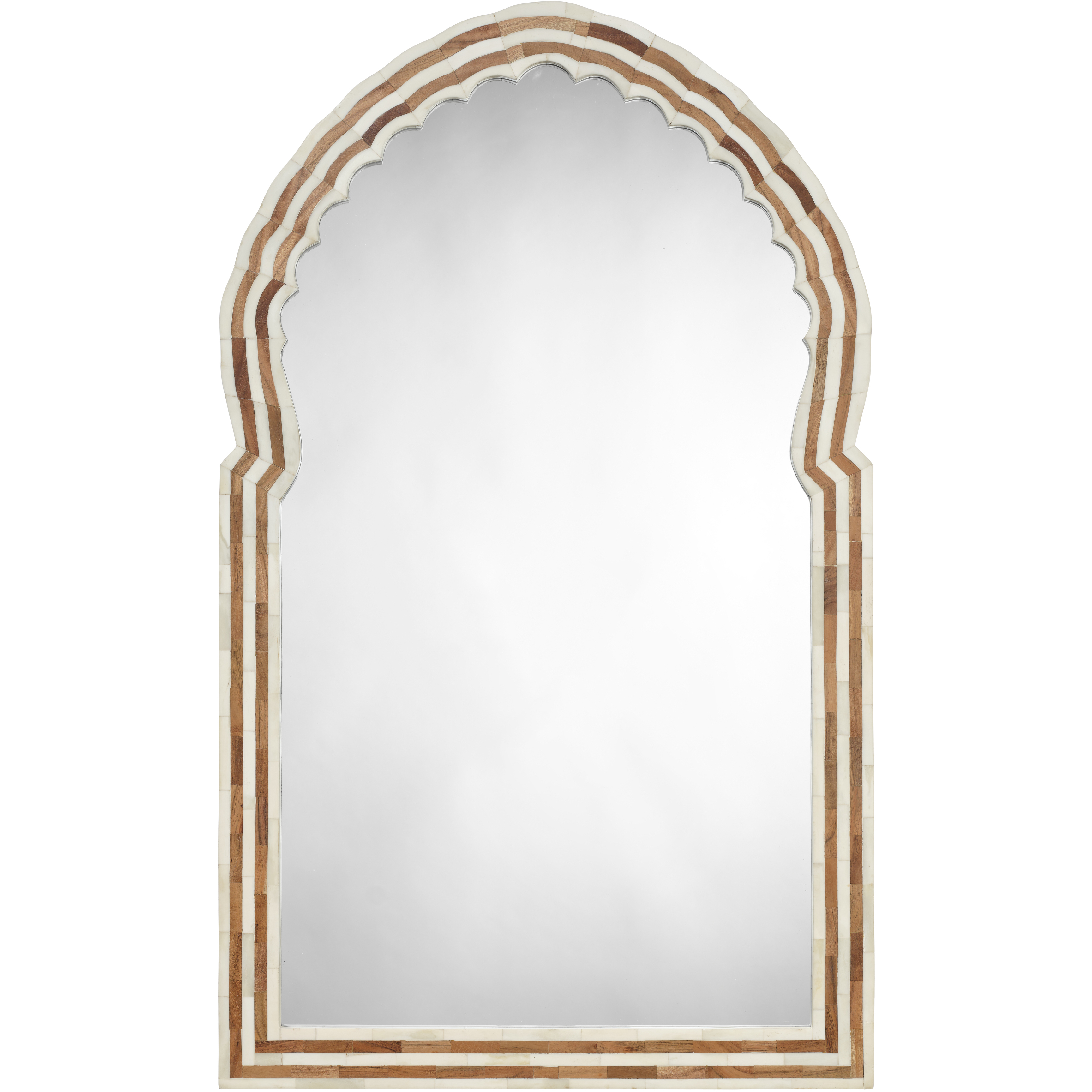 Bardot 40 X 24 inch Natural and Bone Mirror, Large