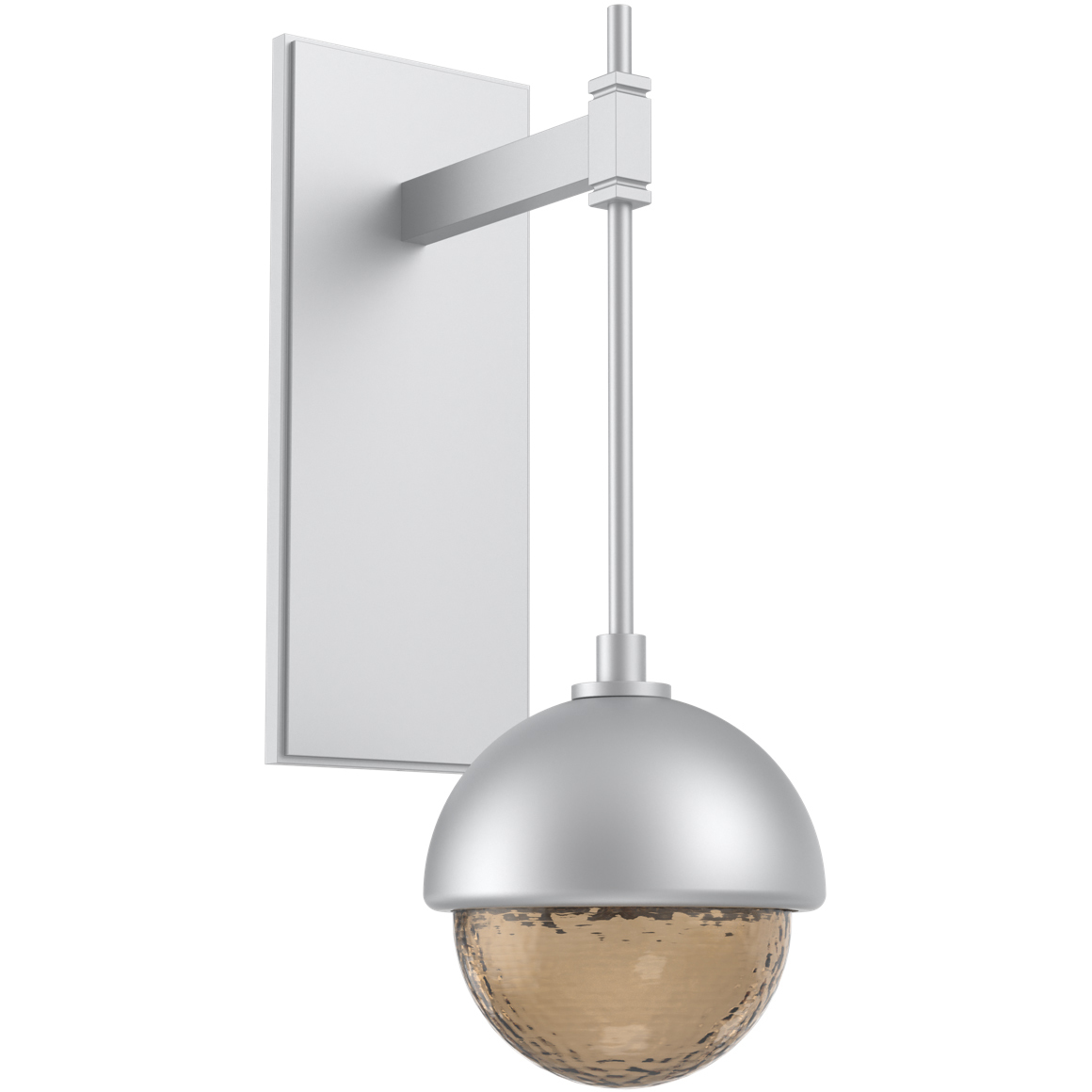 Cabochon LED 9.2 inch Classic Silver Sconce Wall Light in Bronze, 2700K LED, Tempo