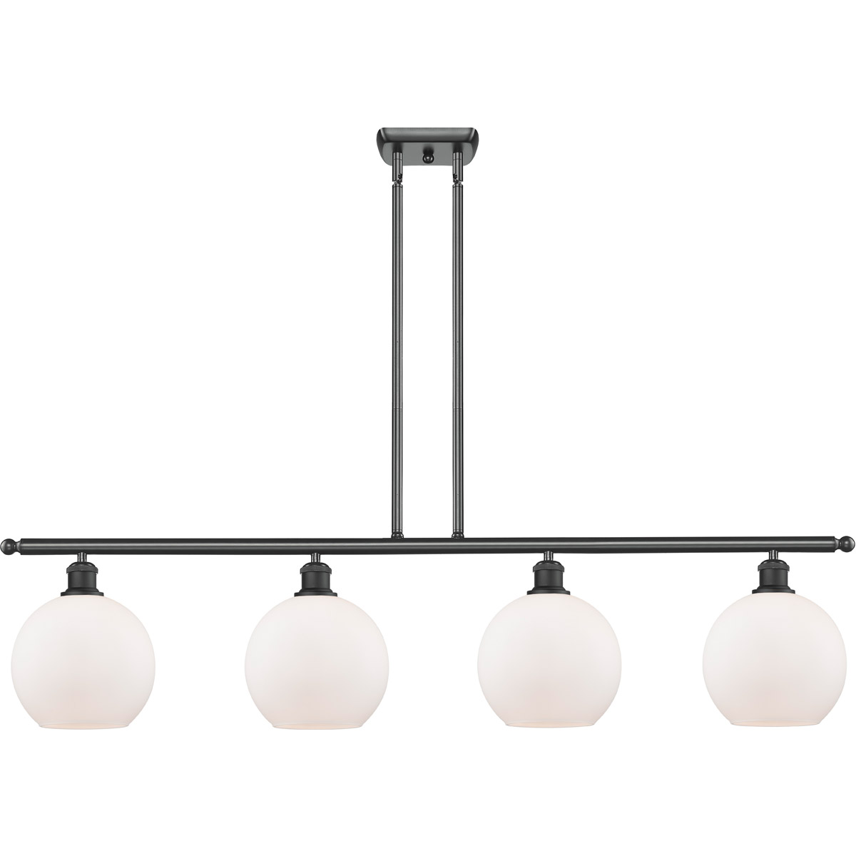 Ballston Athens LED 48 inch Matte Black Island Light Ceiling Light, Ballston