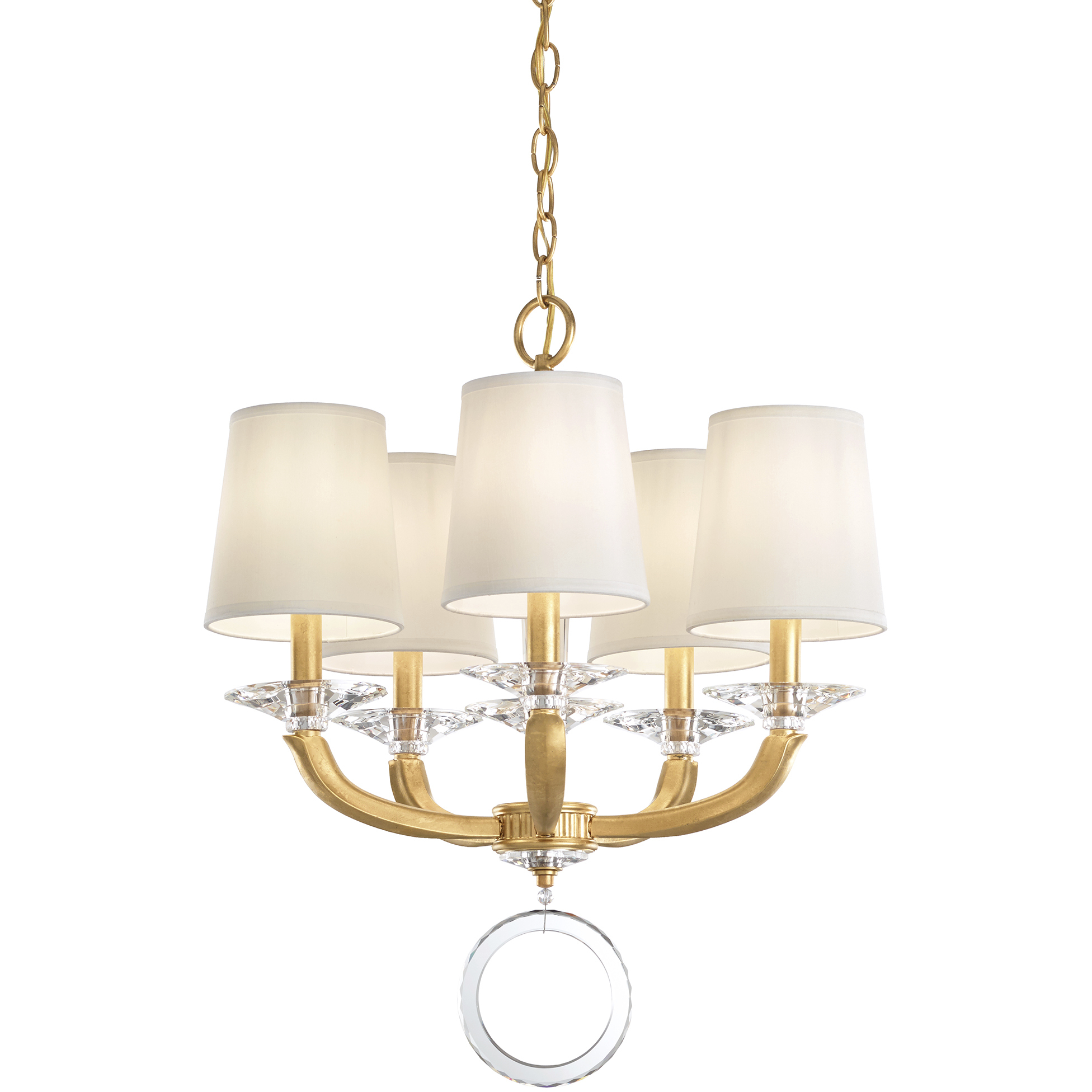 Emilea 5 Light 19.5 inch Heirloom Gold Chandelier Ceiling Light