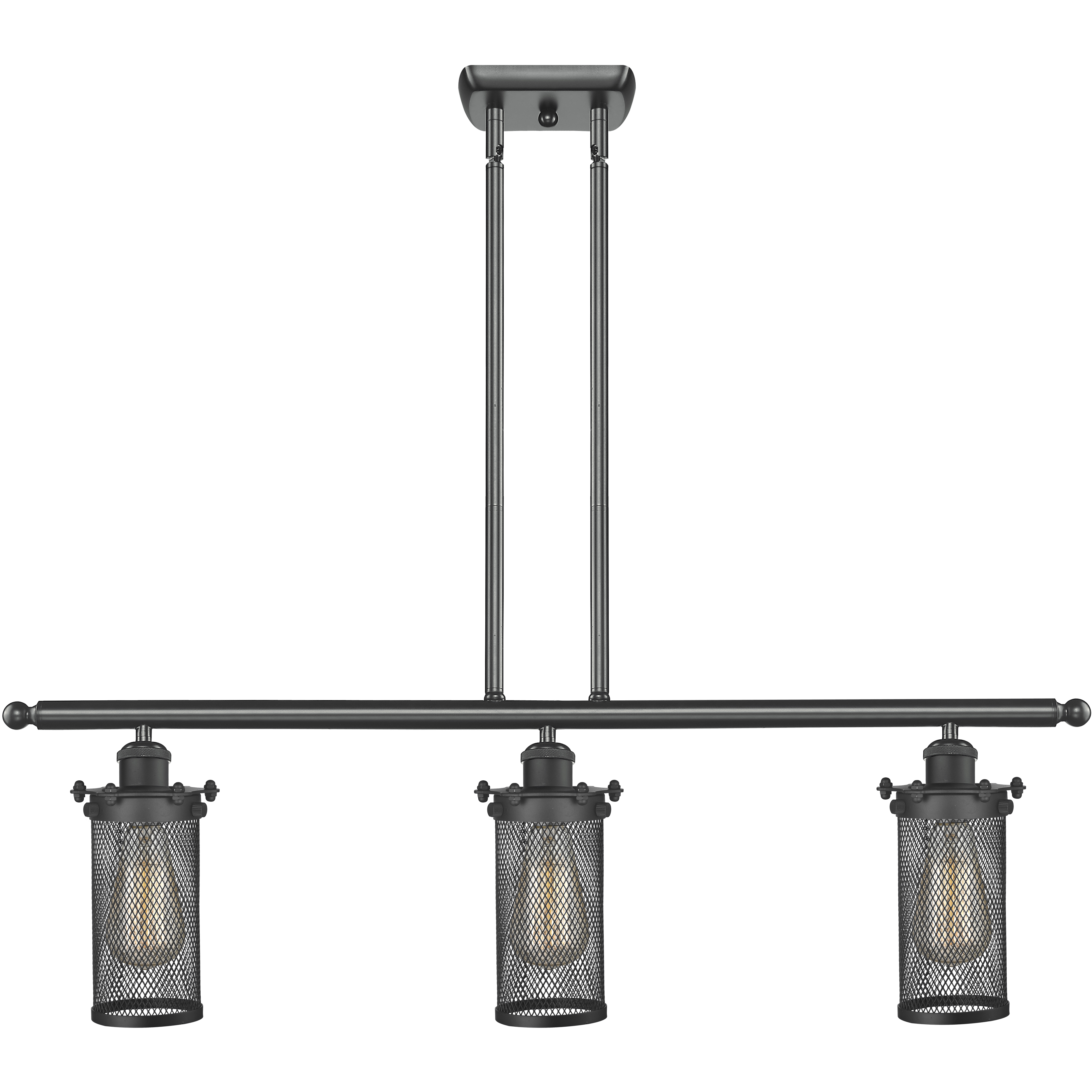 Austere Bleecker 3 Light 36 inch Brushed Satin Nickel Island Light Ceiling Light