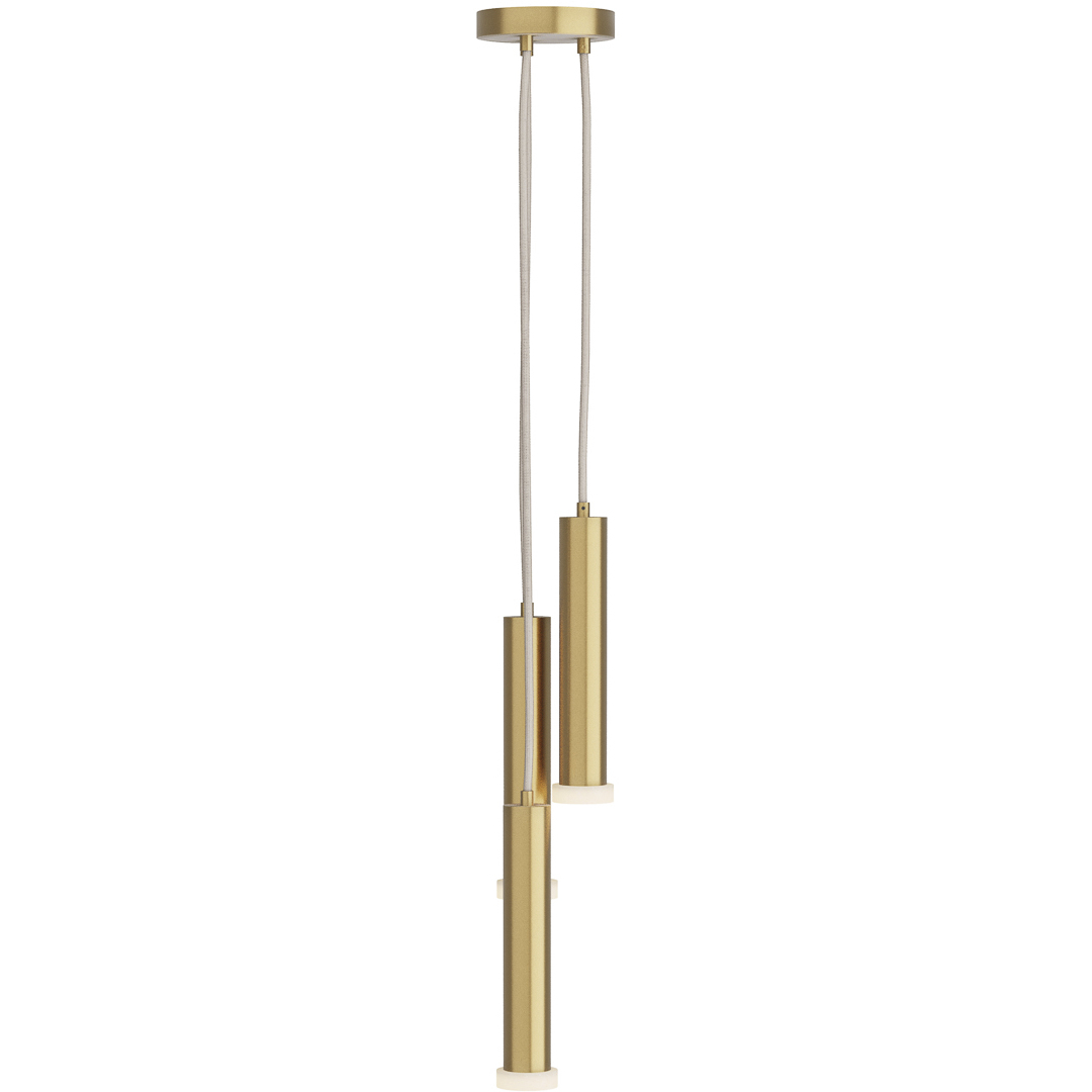 Aleena 3 Light 6.5 inch Antique Brass Pendant Ceiling Light