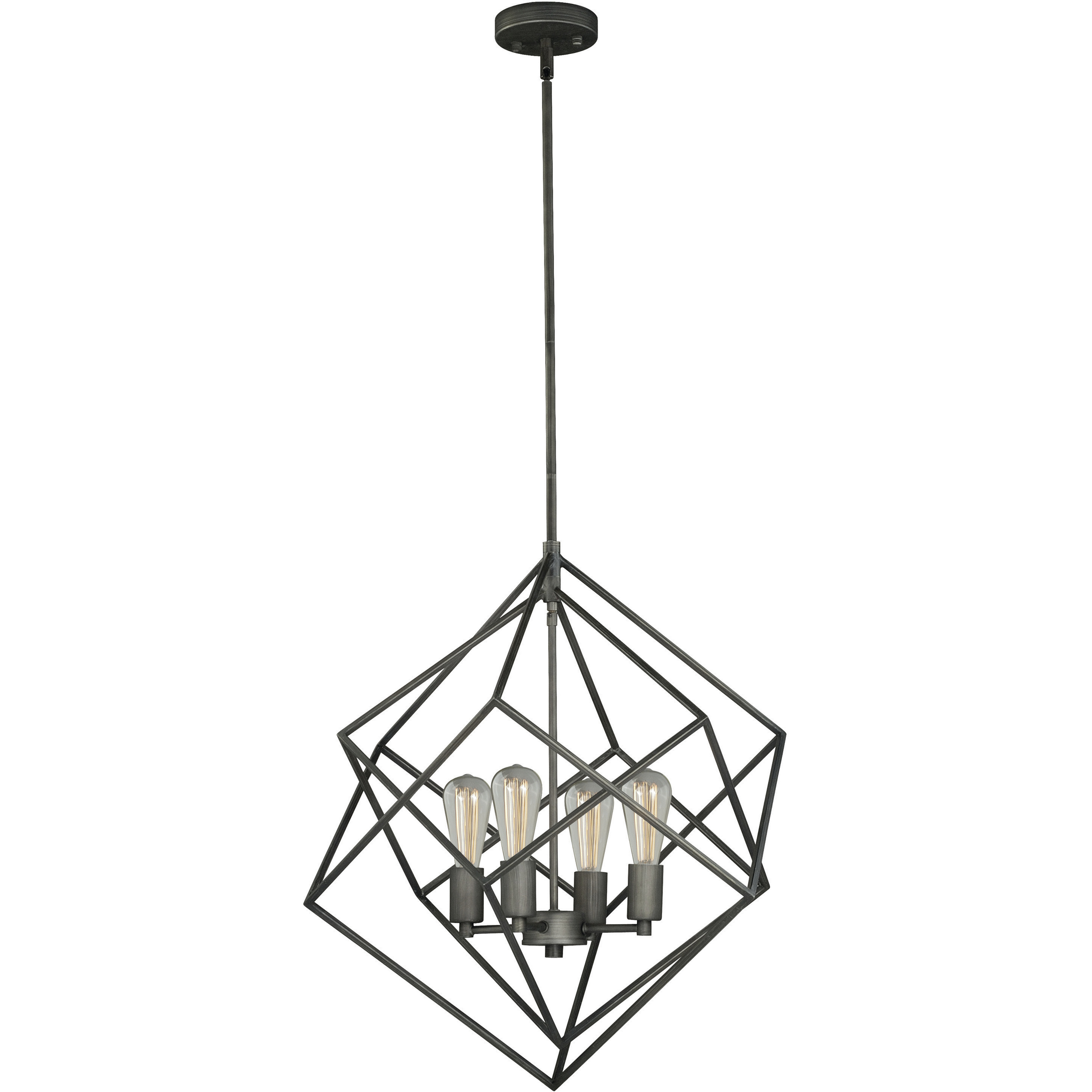 Rad LED 23.5 inch Warm Pewter Pendant Ceiling Light