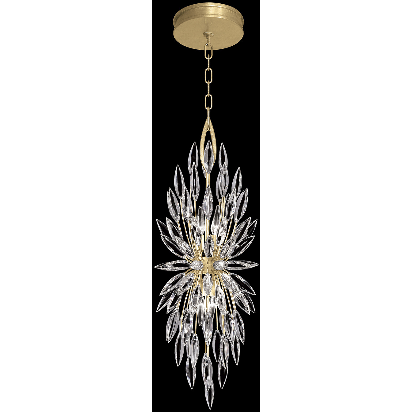 Lily Buds 4 Light 13 inch Gold Pendant Ceiling Light