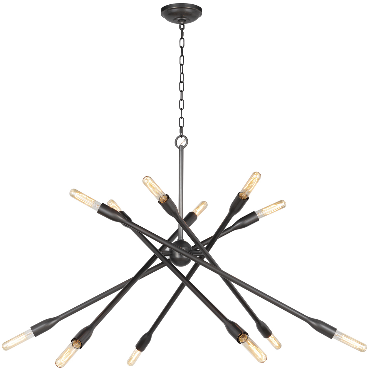 Cobra 12 Light 43 inch Oil Rubbed Bronze Chandelier Ceiling Light, Large