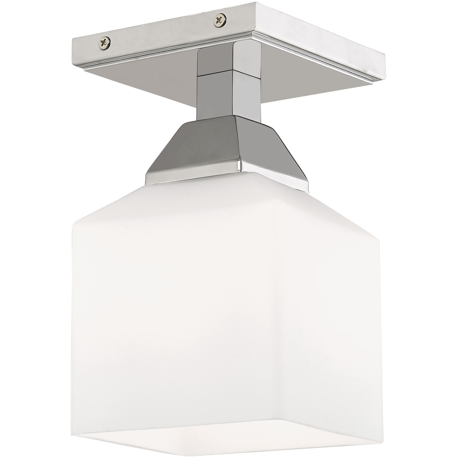 Aragon 1 Light 5 inch Polished Chrome Semi-Flush Mount Ceiling Light