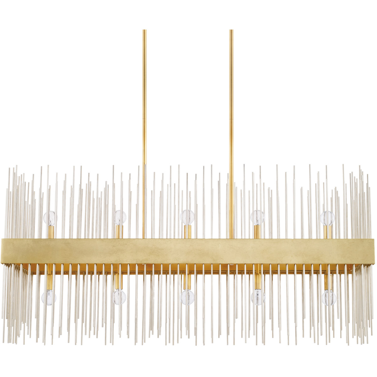 Lena 10 Light 46 inch Fire and Ice Island Ceiling Light