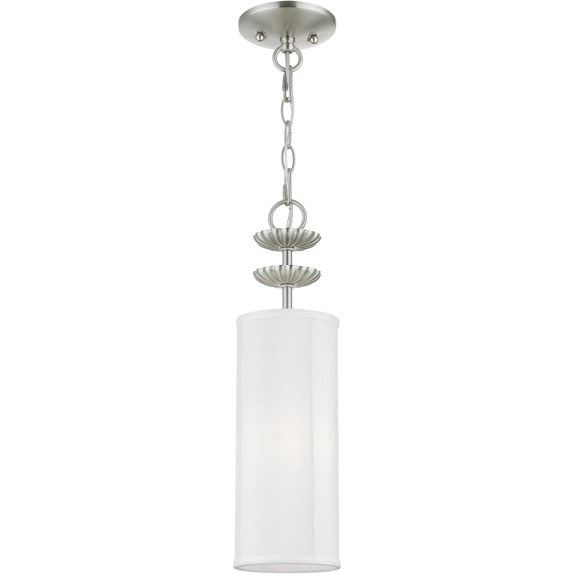 Brookdale 1 Light 5.13 inch Brushed Nickel Mini Pendant Ceiling Light