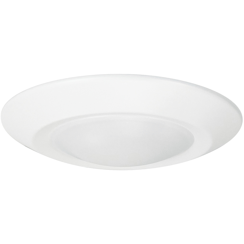 Opal LED 1 inch White Surface Mount Ceiling Light in 2700K, Regressed