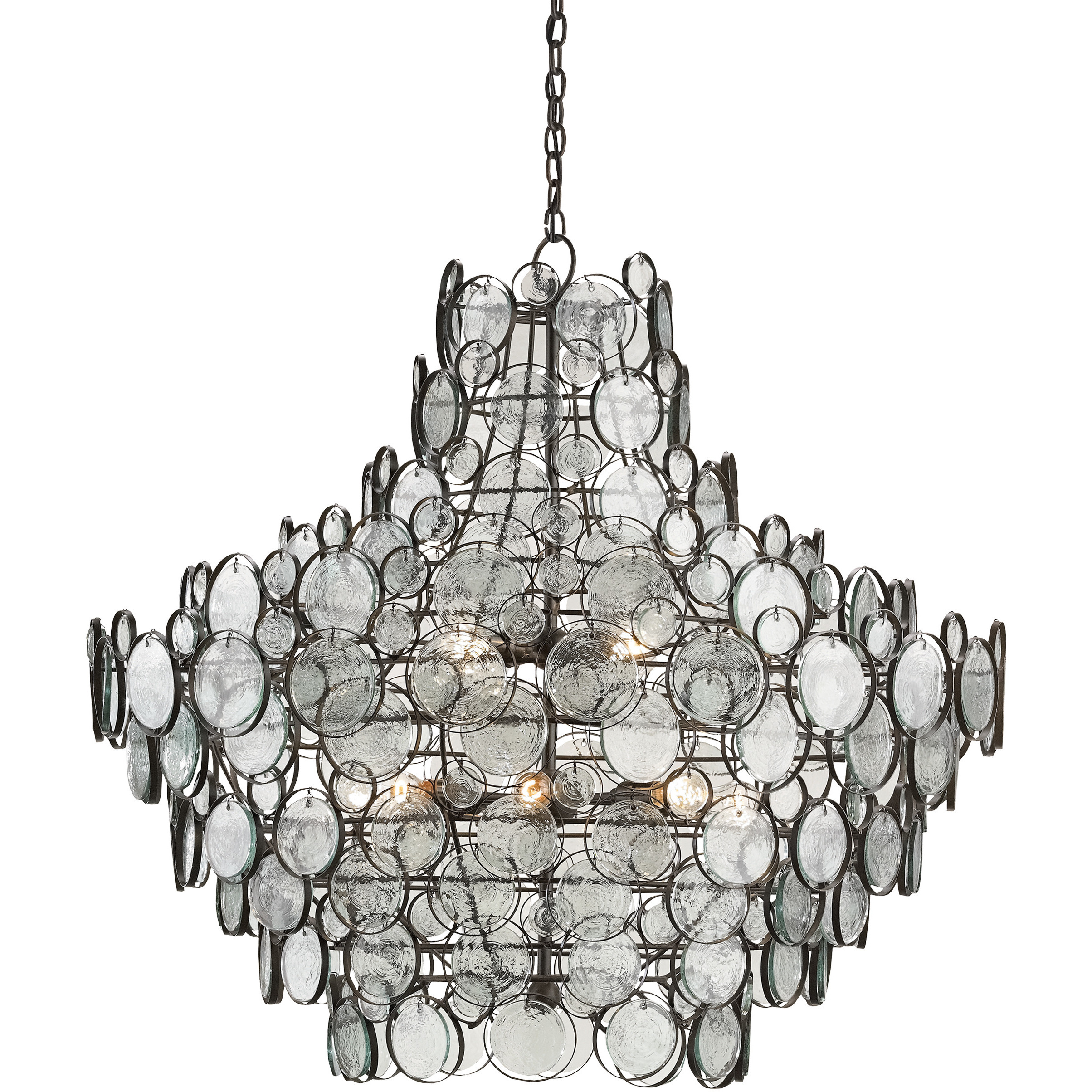 Galahad 12 Light 43 inch Bronze Chandelier Ceiling Light, Large