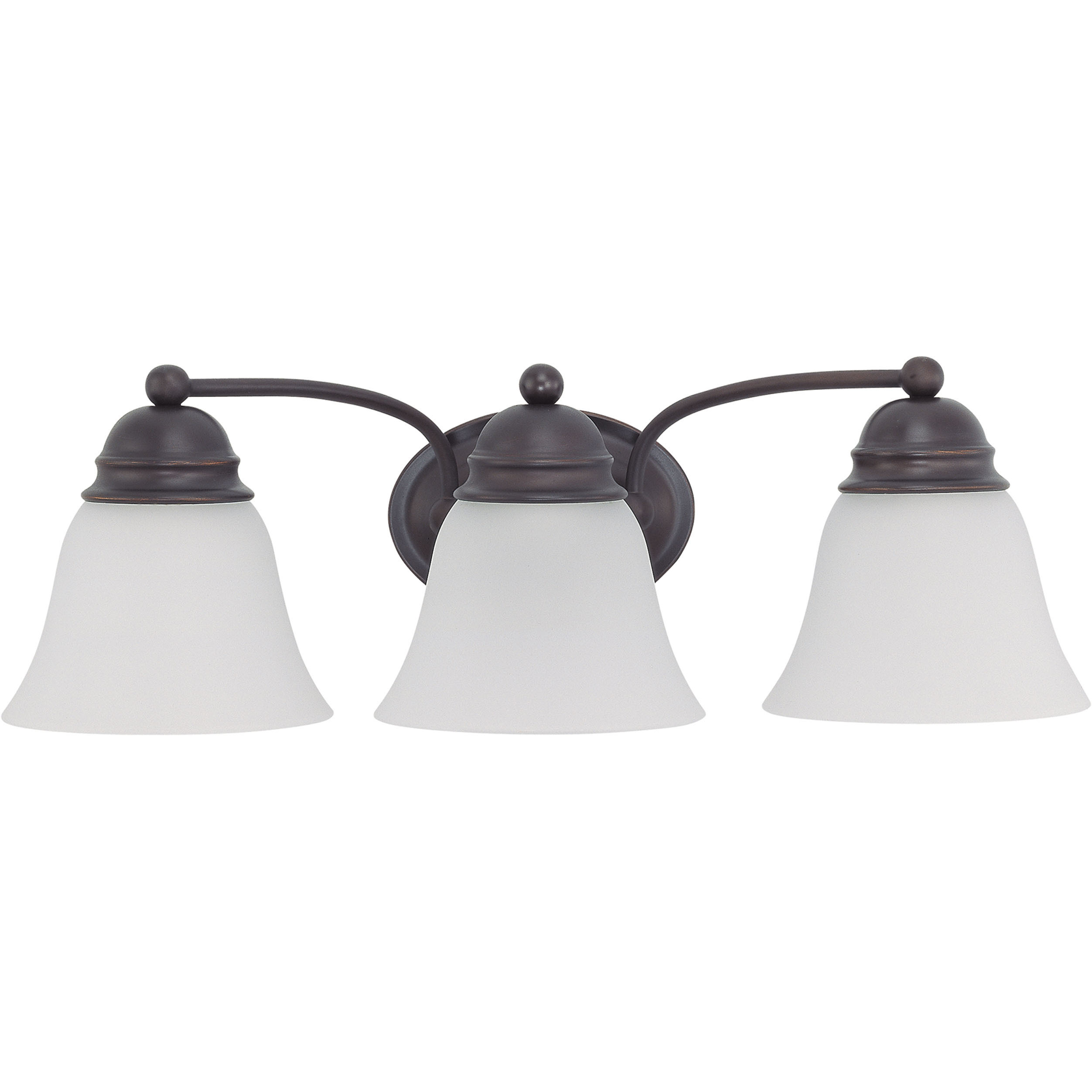 Empire 3 Light 21 inch Mahogany Bronze Vanity Light Wall Light