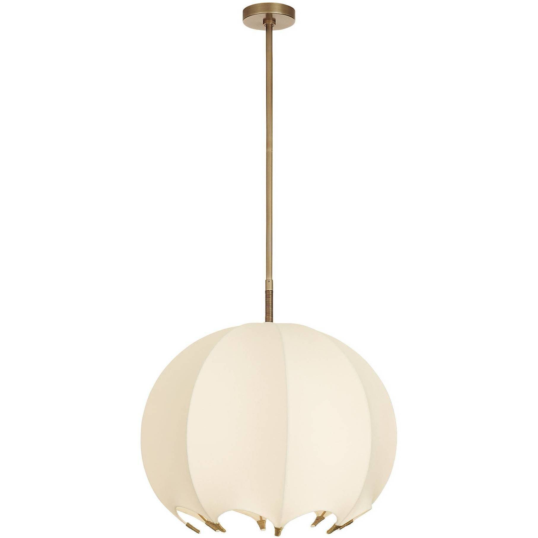 Lunaria 1 Light 24 inch Antique Brass Pendant Ceiling Light